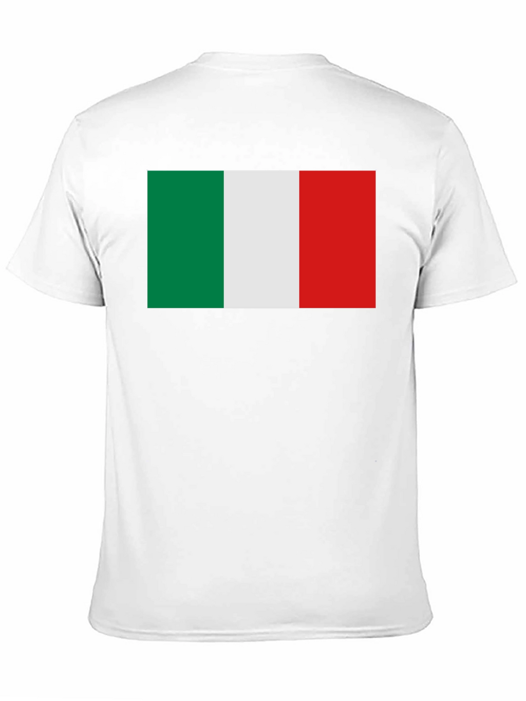 Italian Flag Graphic Tee - Black Crewneck T-Shirt