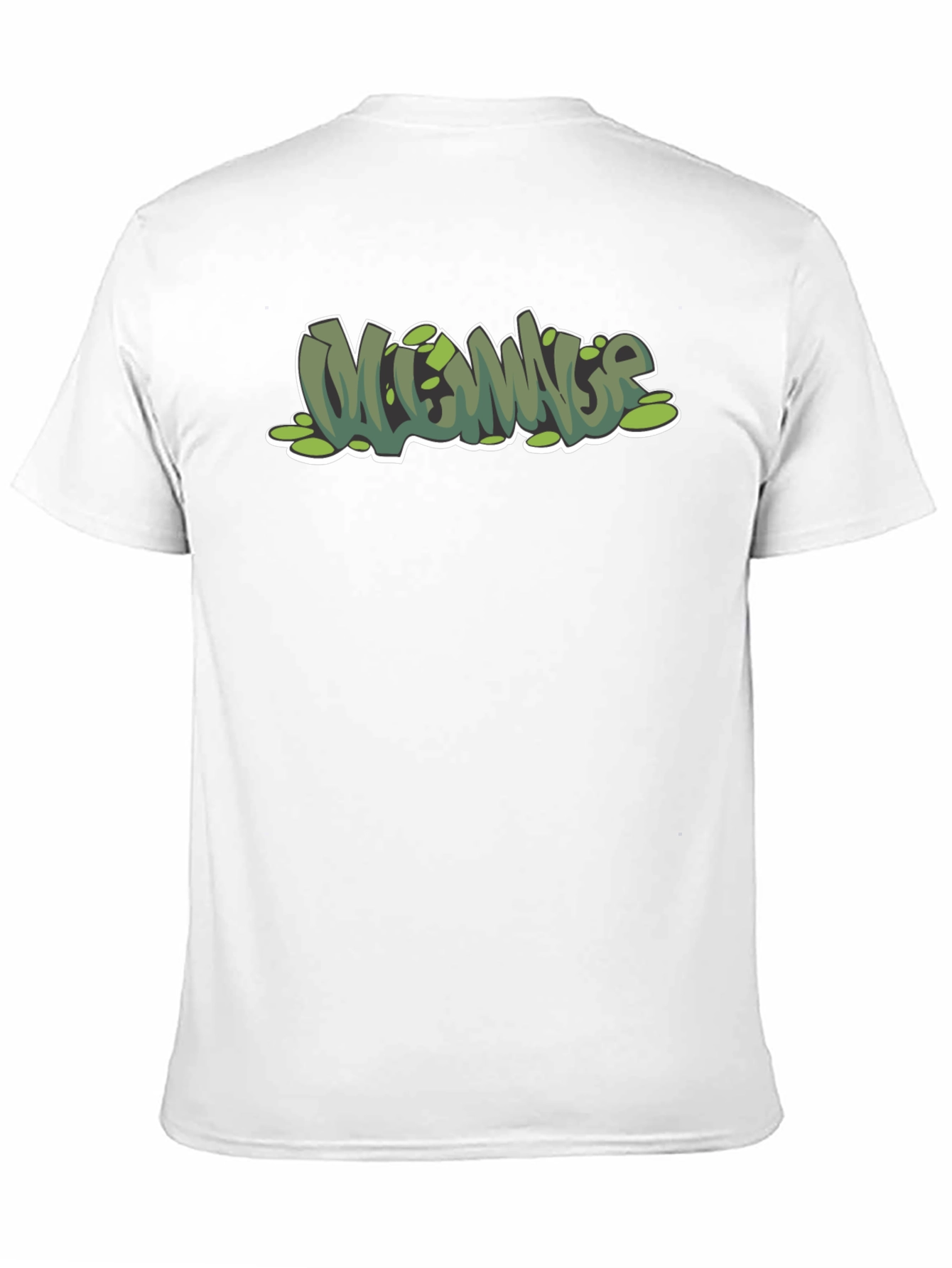 Green Mommage Graphic Black T-Shirt