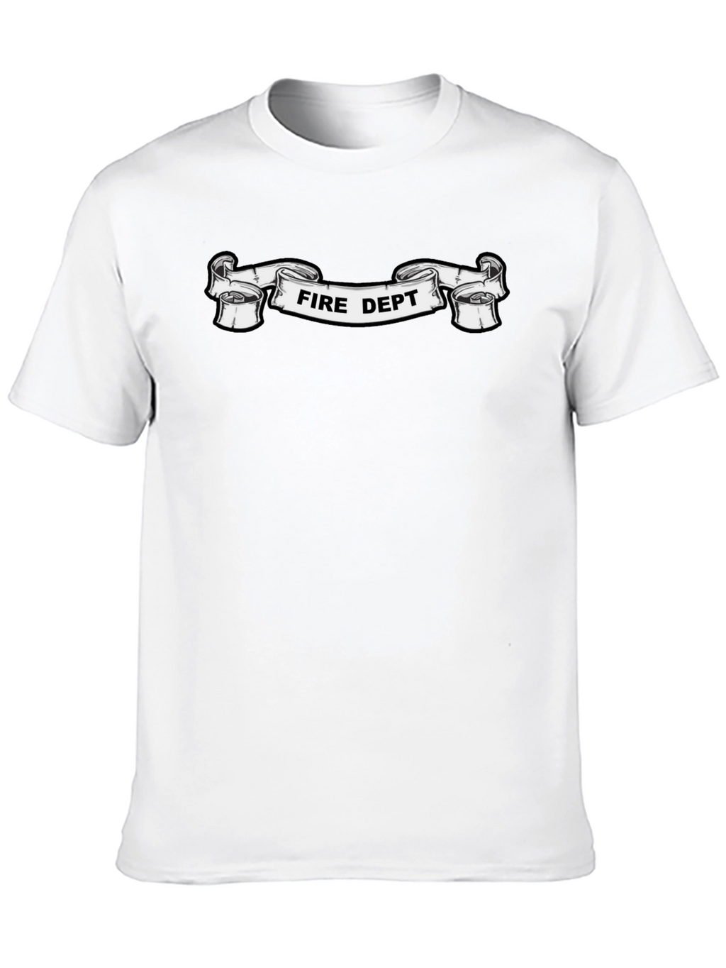 Fire Dept. Graphic Black T-Shirt