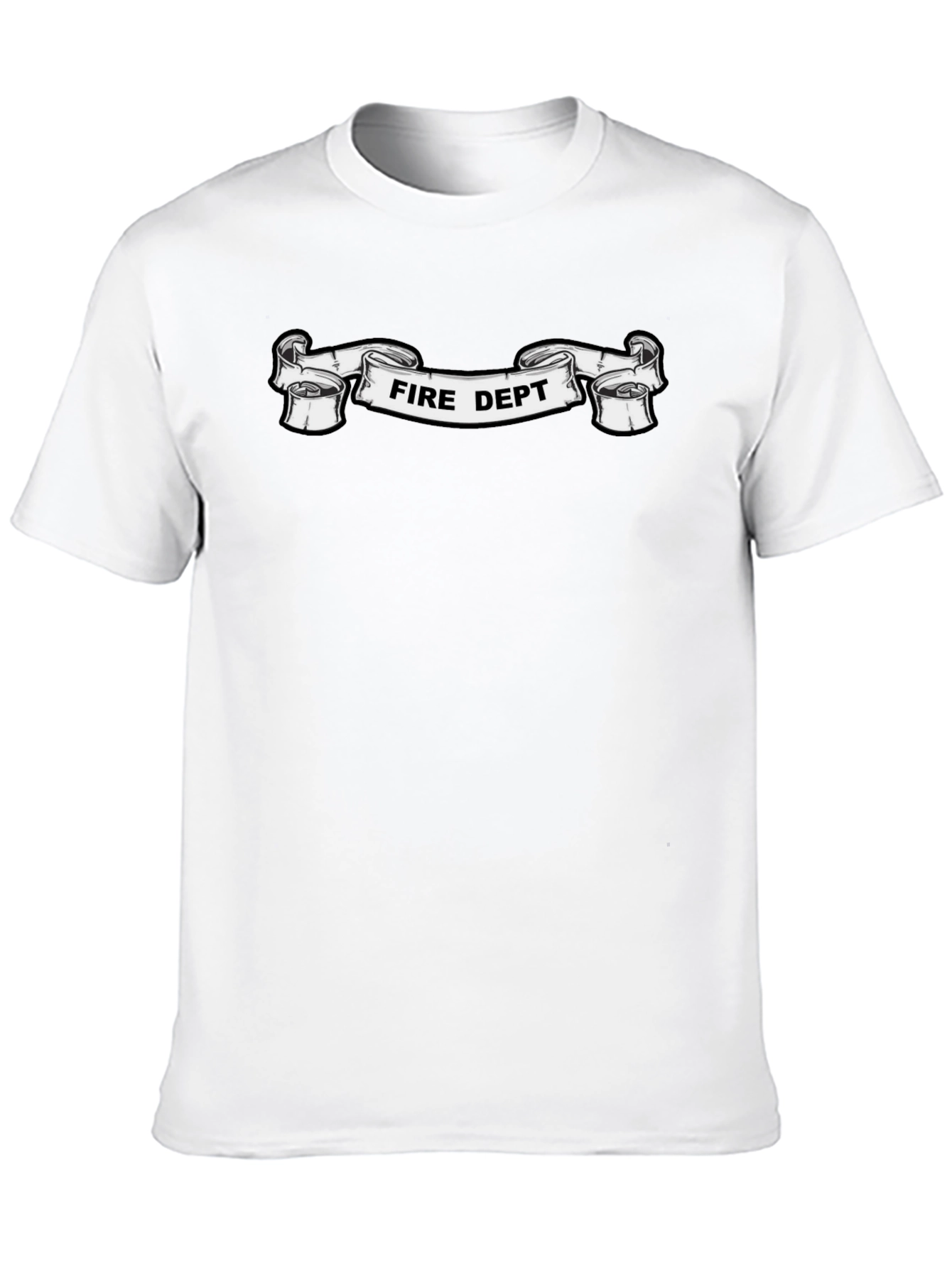 Fire Dept. Graphic Black T-Shirt