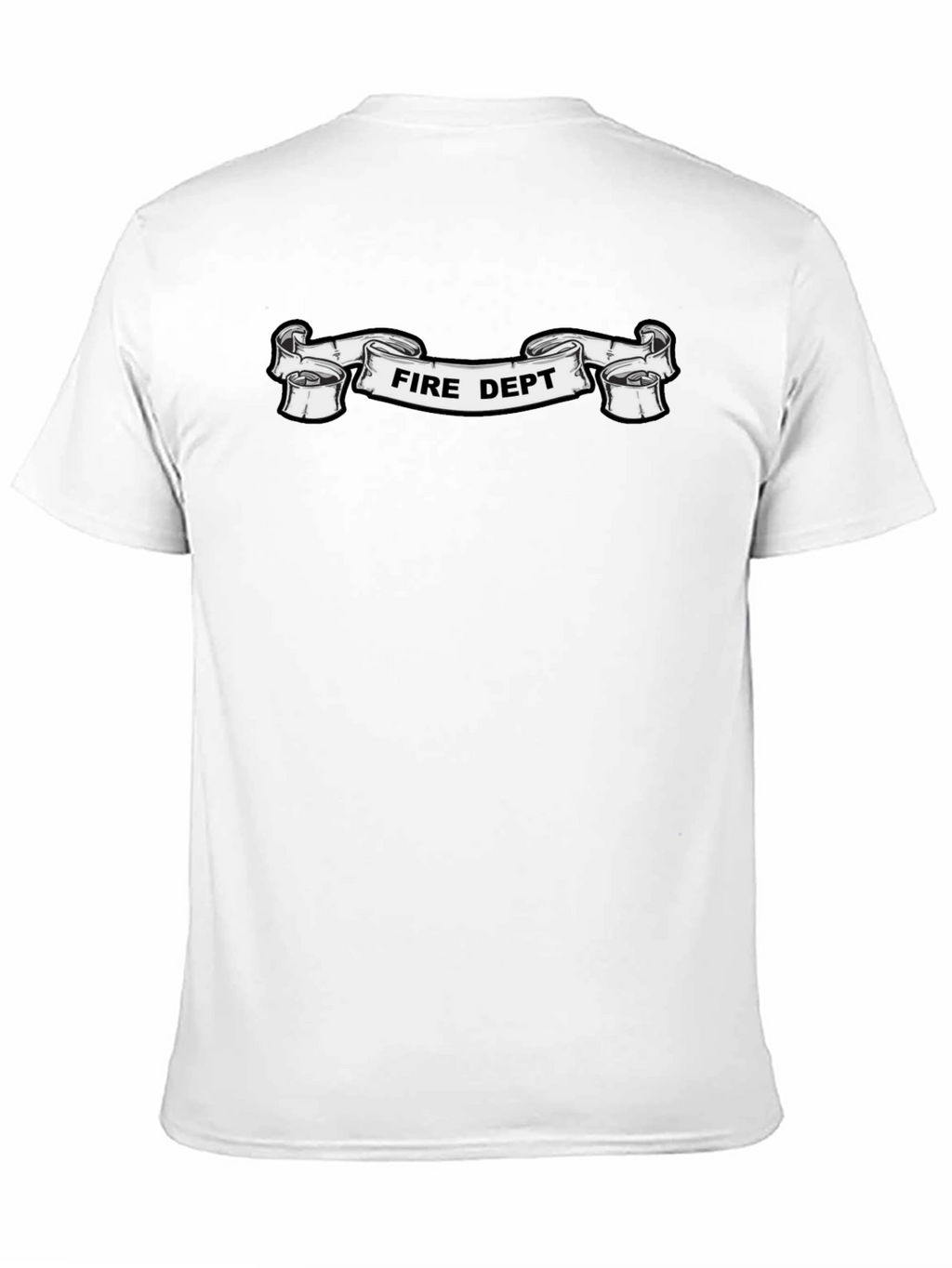 Fire Dept. Graphic Black T-Shirt