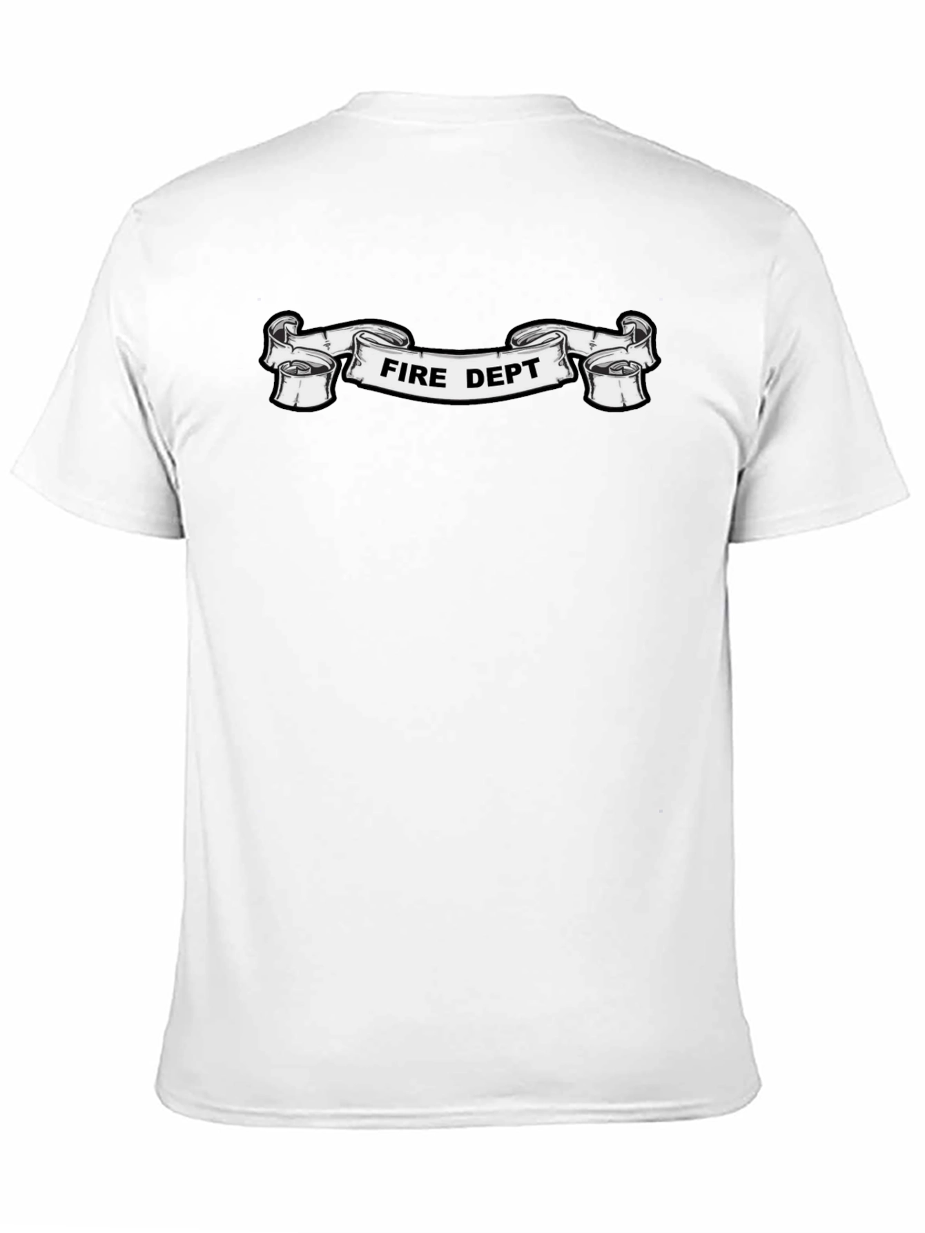 Fire Dept. Graphic Black T-Shirt