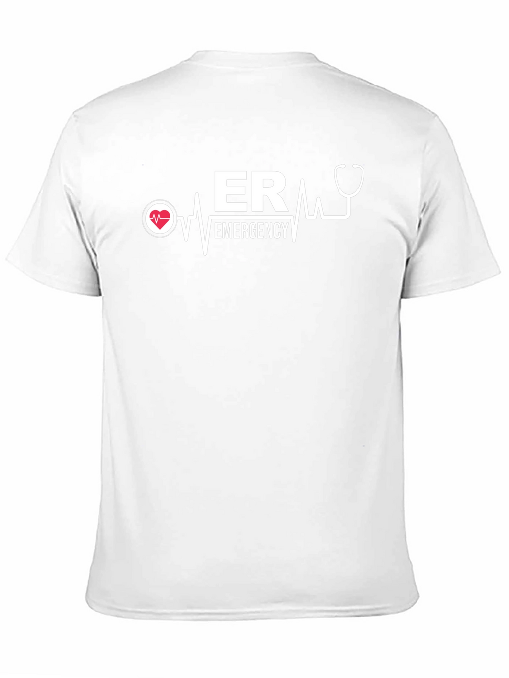 ER Emergency Medical T-Shirt - Heartbeat Design