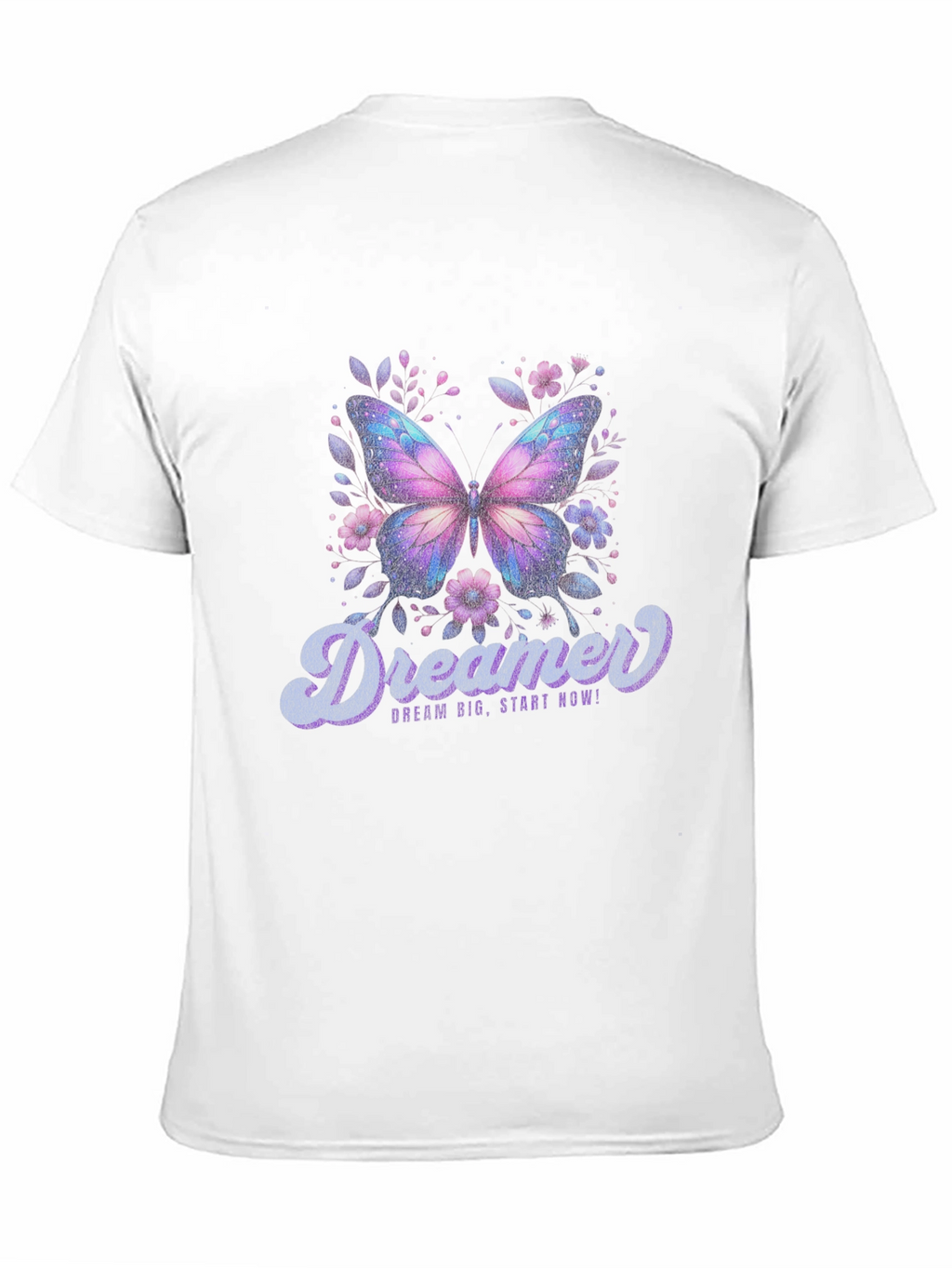 Dreamer Butterfly Graphic Black T-Shirt