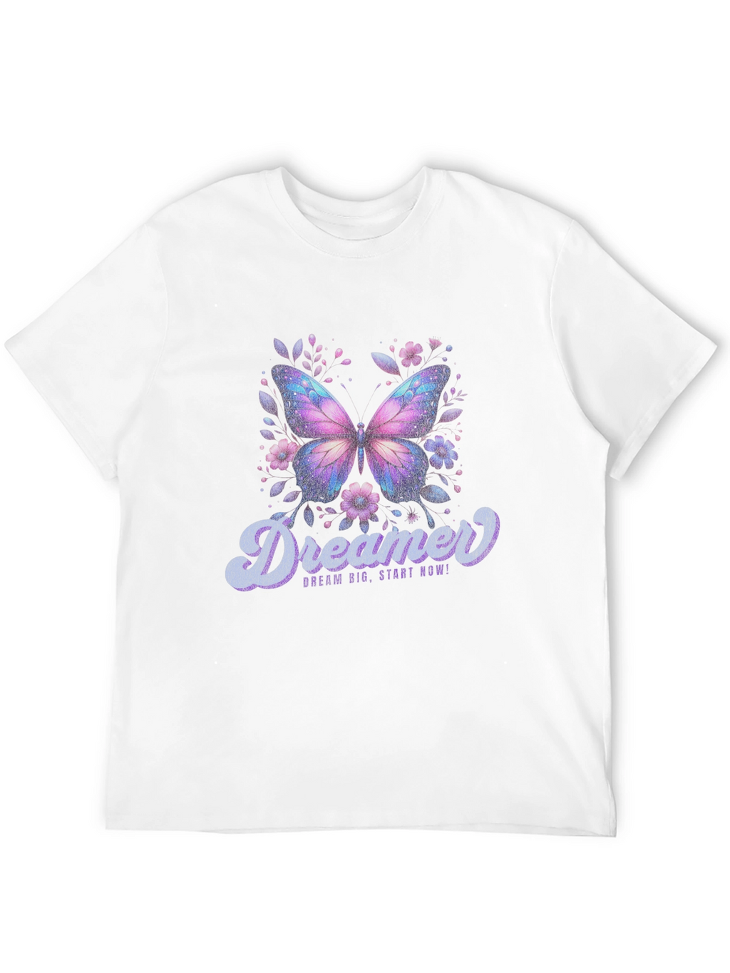 Dreamer Butterfly Graphic Black T-Shirt