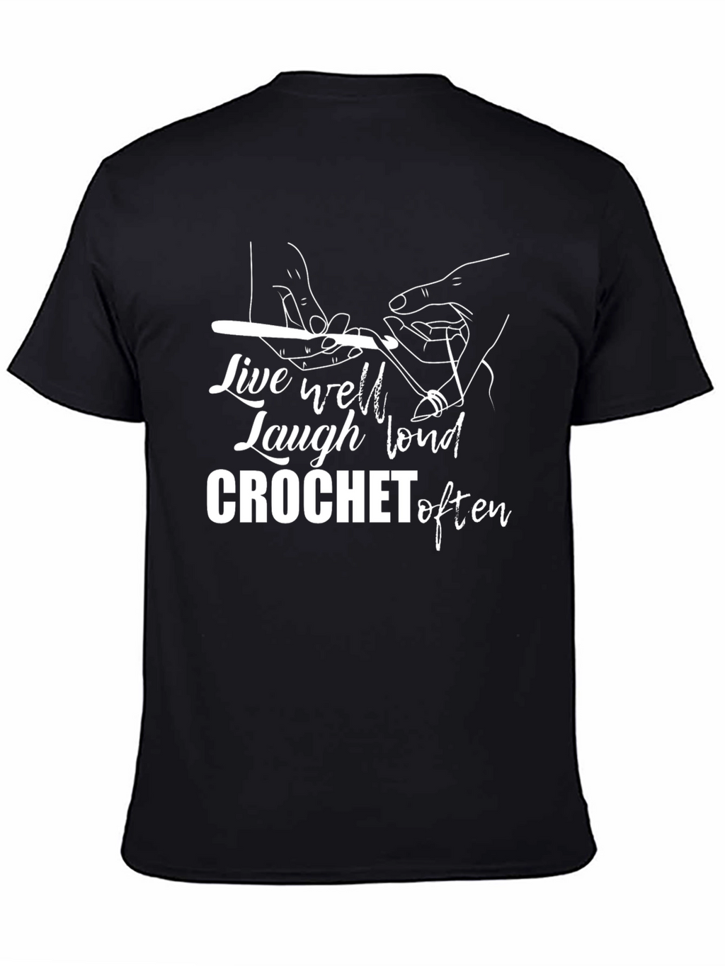 Crochet Lover Graphic Tee - Live Well Laugh Loud