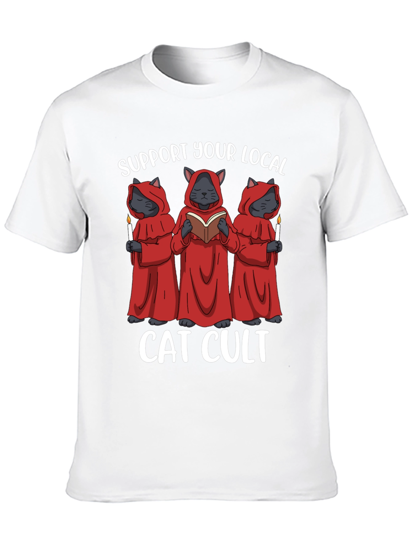 Support Your Local Cat Cult T-Shirt