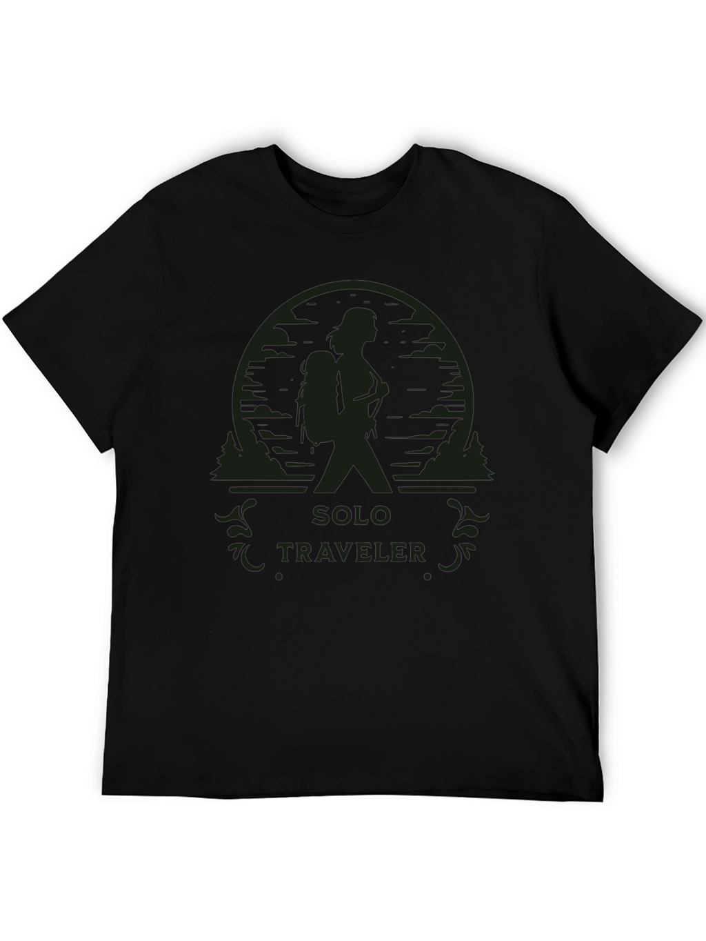 Solo Traveler Graphic Tee - Hiking Adventure
