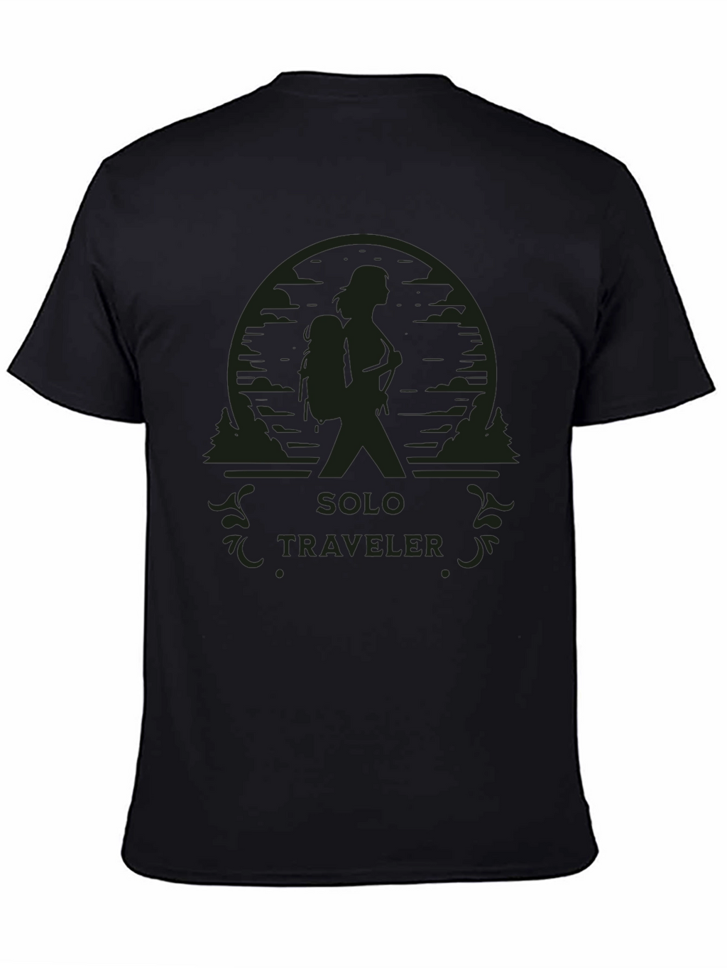 Solo Traveler Graphic Tee - Hiking Adventure