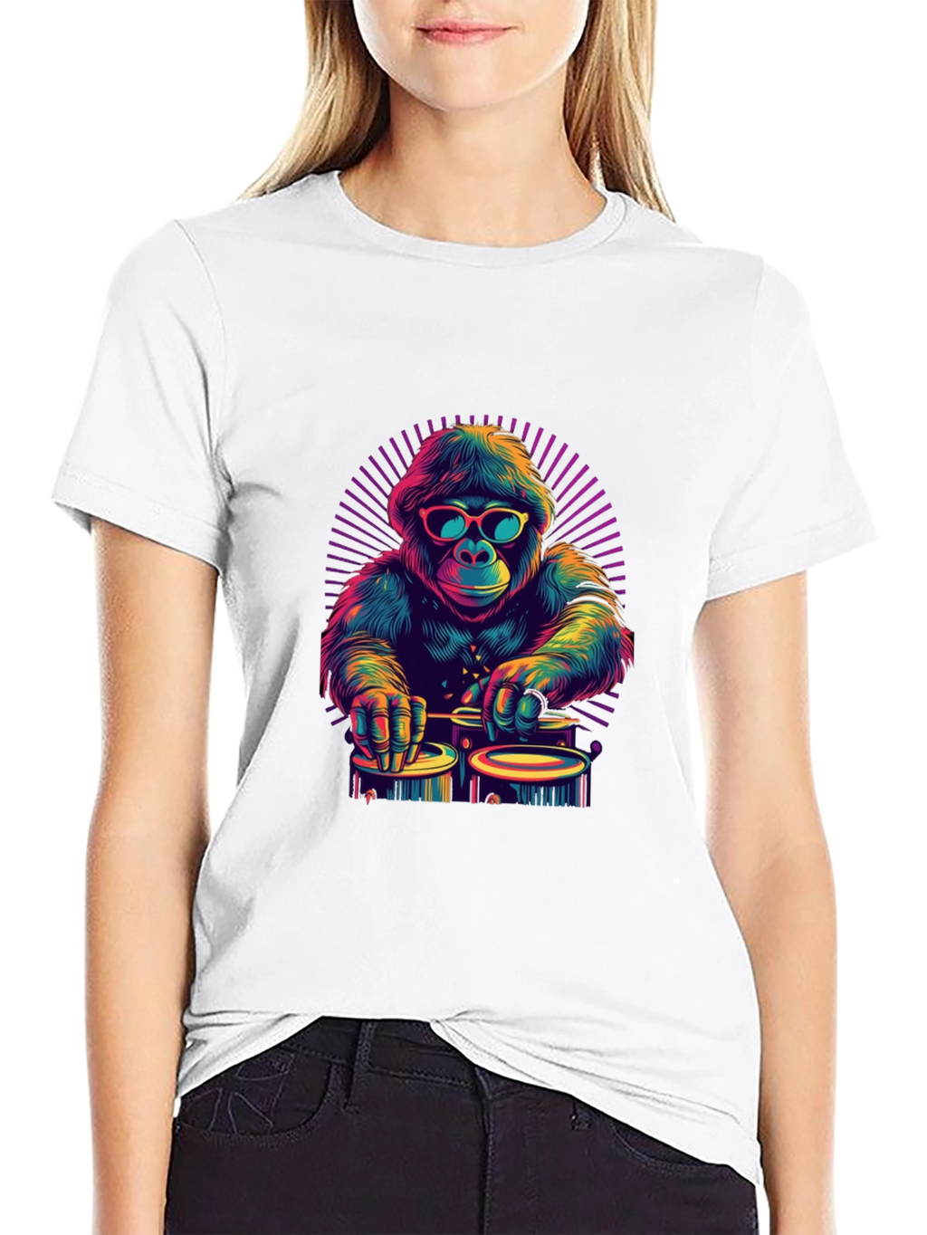 Cool Gorilla DJ Graphic T-Shirt