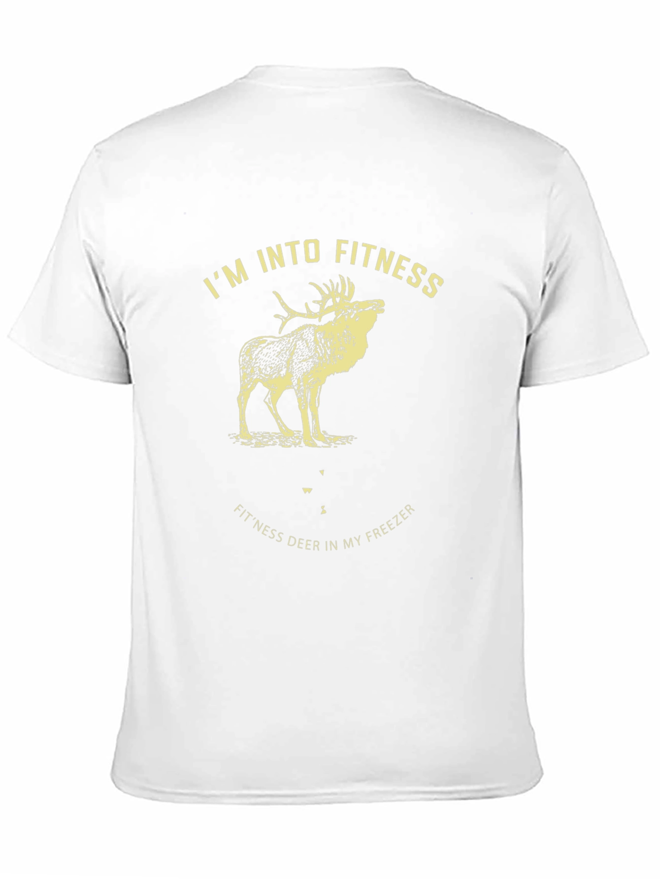 Fitness Deer Graphic Tee - Black