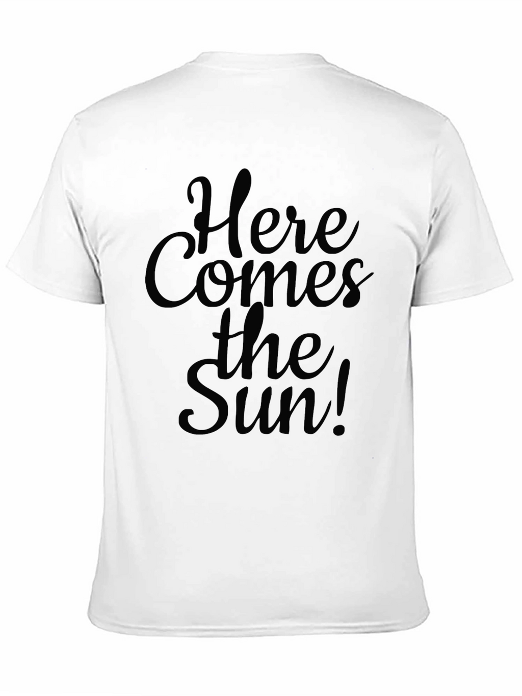 Here Comes The Sun Black Graphic T-Shirt