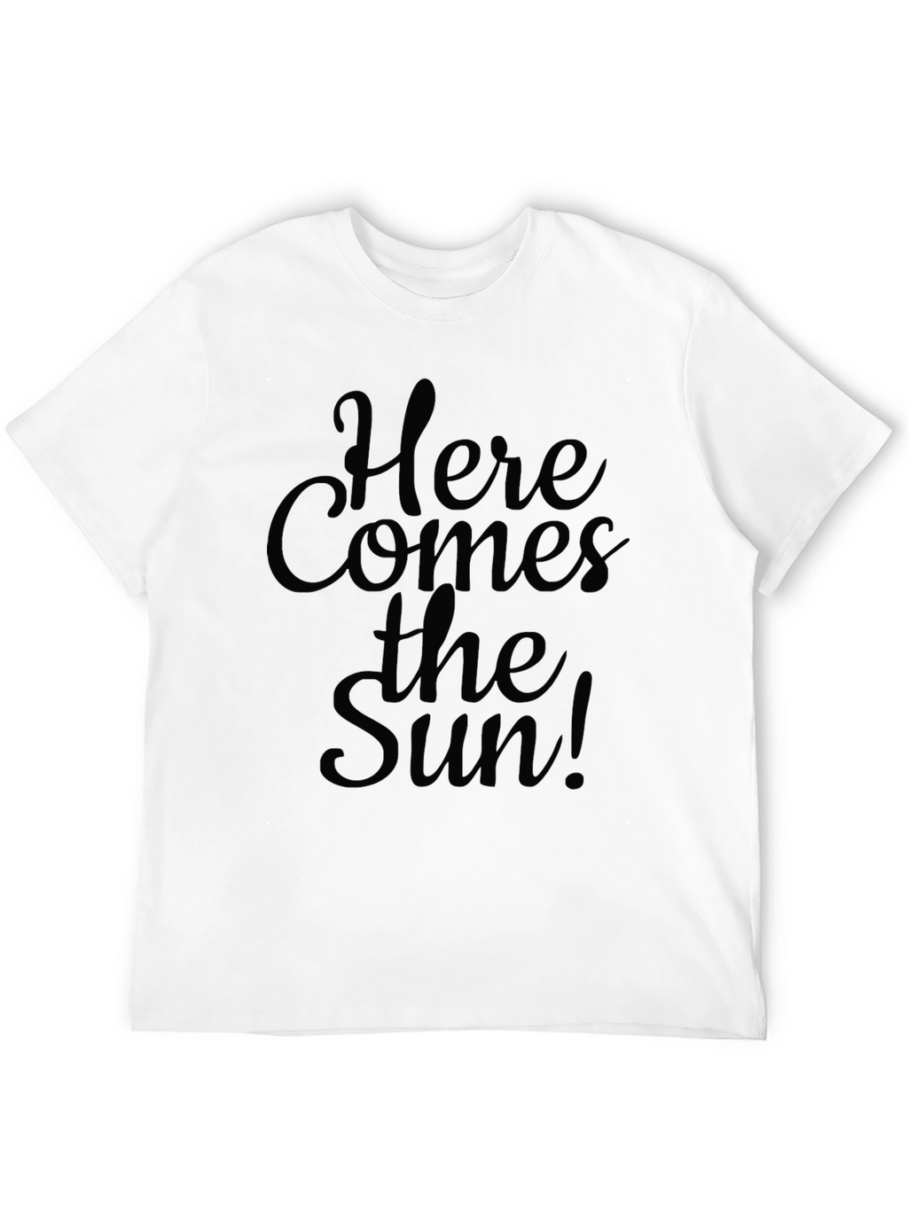Here Comes The Sun Black Graphic T-Shirt
