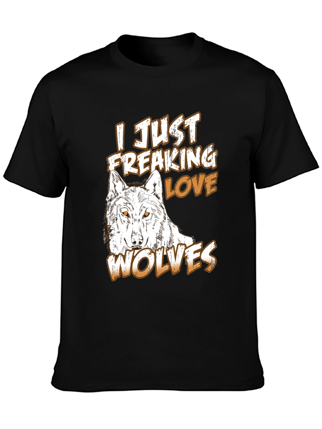Wolf Lover T-Shirt - Black Graphic Tee