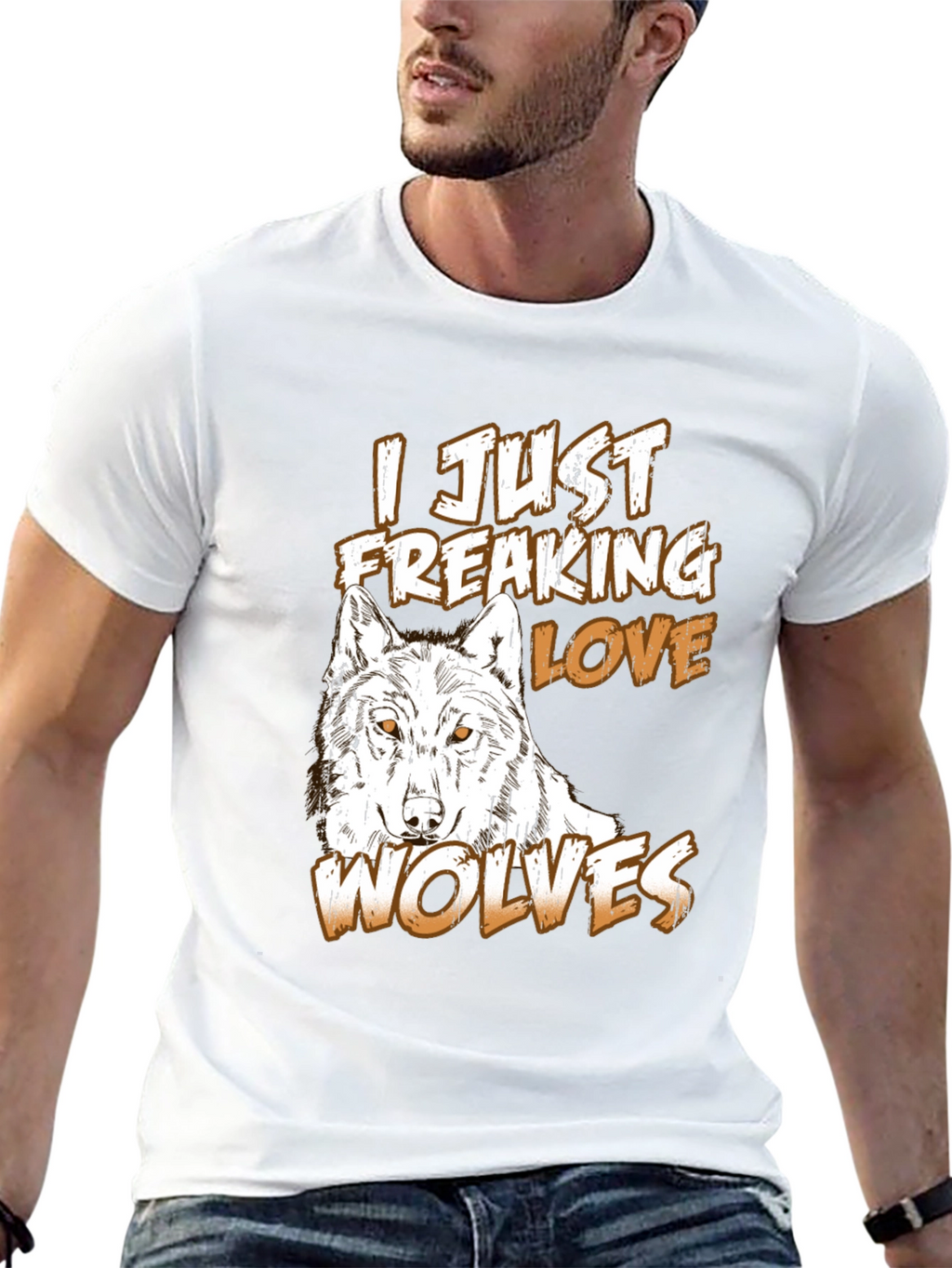 Wolf Lover T-Shirt - Black Graphic Tee