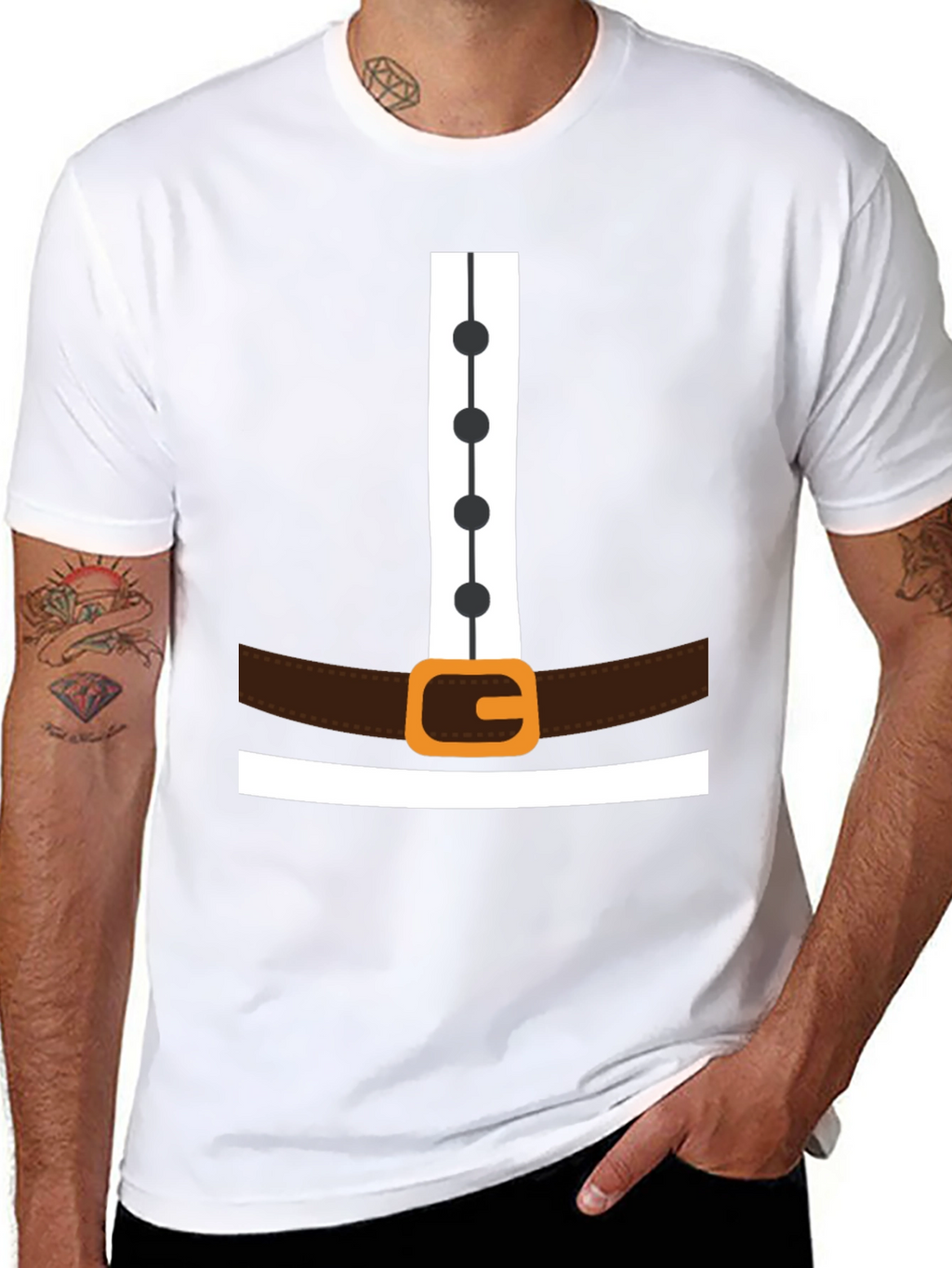 Pilgrim Costume T-Shirt - Thanksgiving Festive Apparel