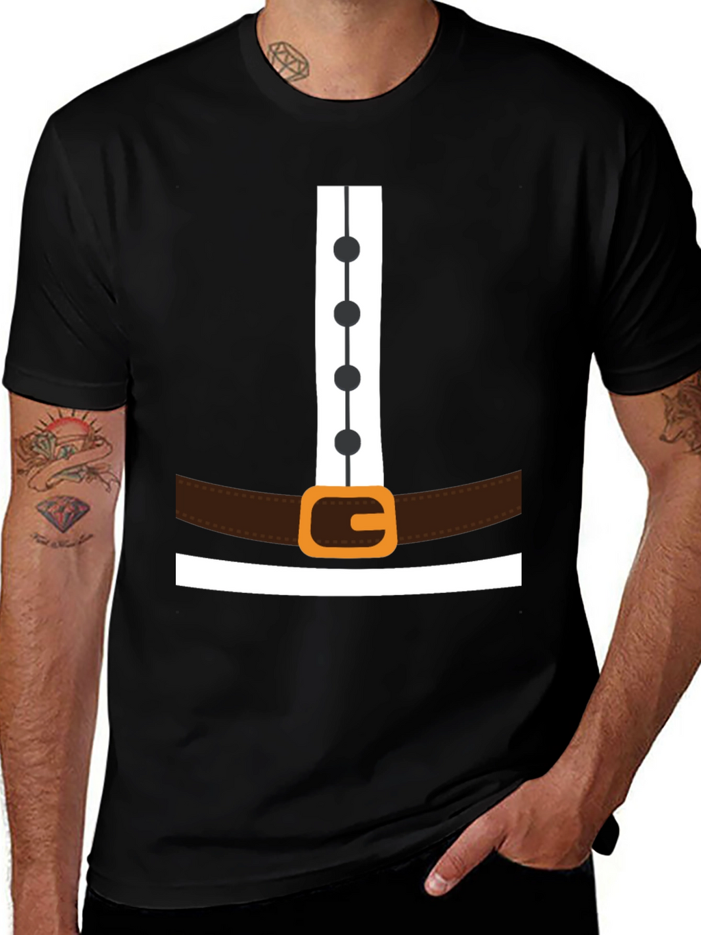 Pilgrim Costume T-Shirt - Thanksgiving Festive Apparel