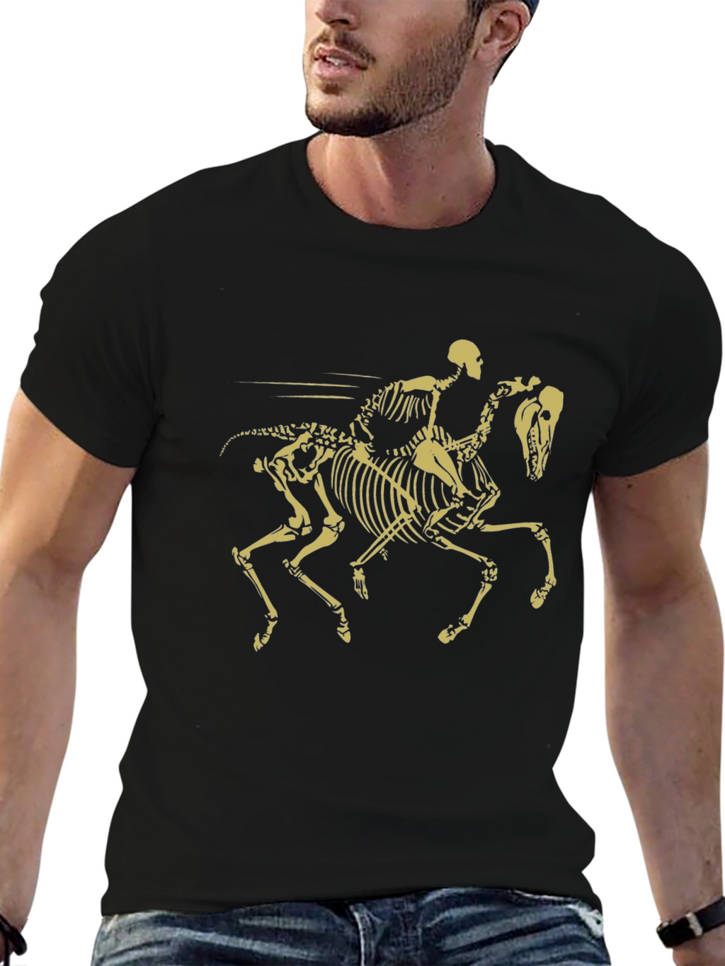 Skeleton Rider Black T-Shirt