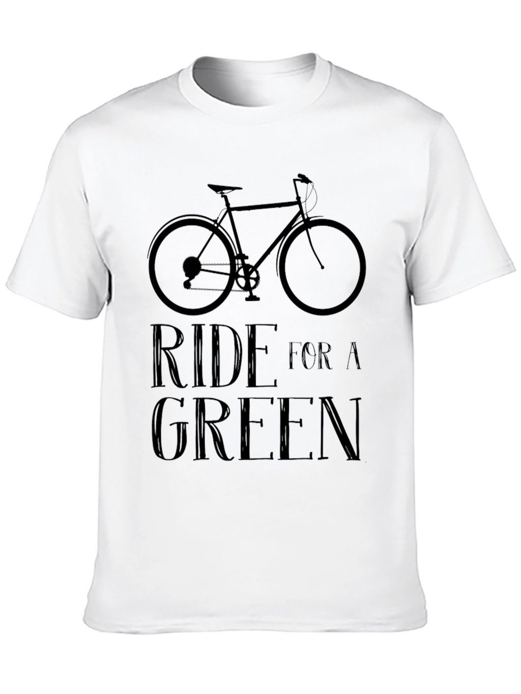 Ride For A Green Graphic Tee - Black