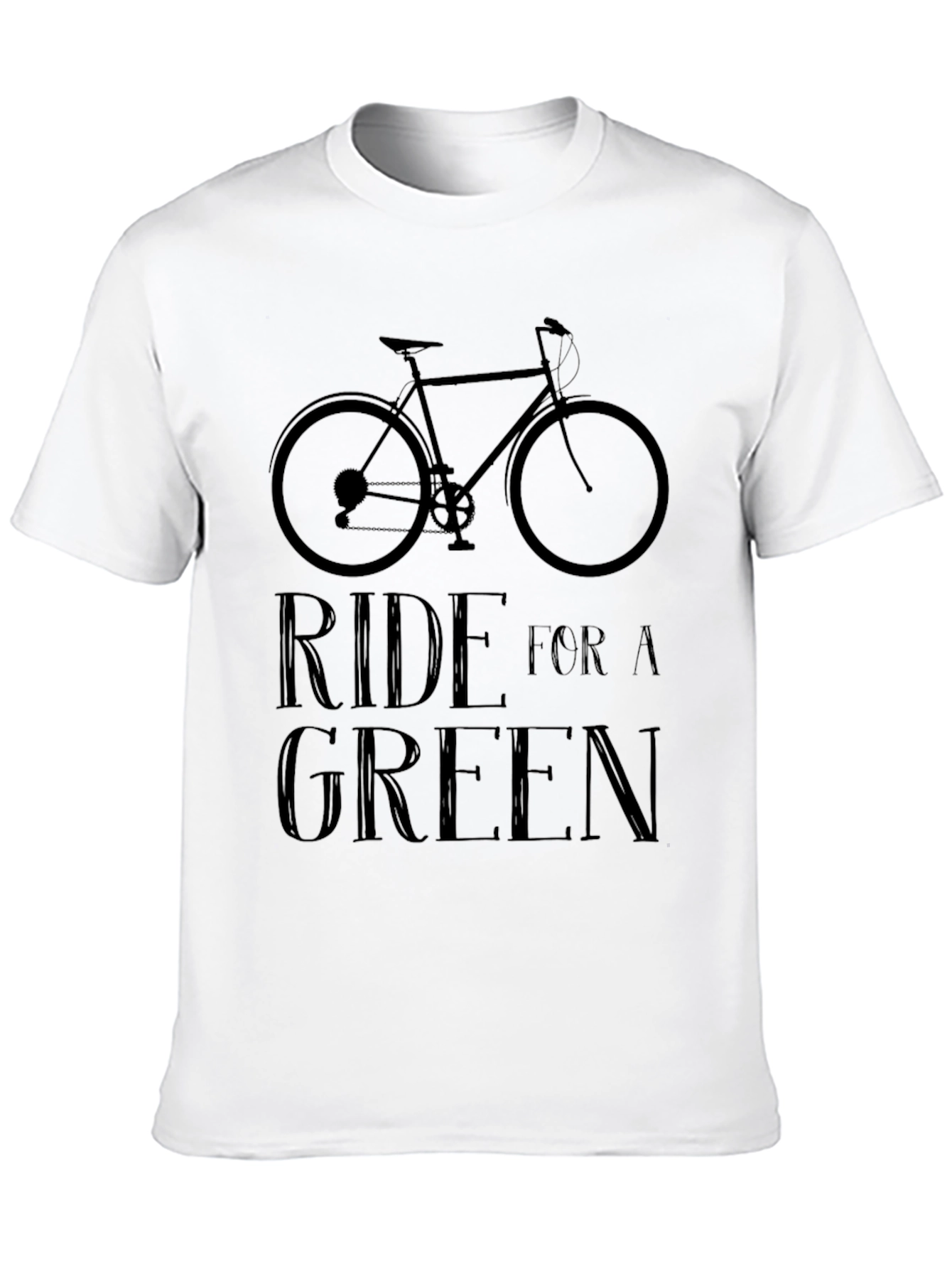 Ride For A Green Graphic Tee - Black