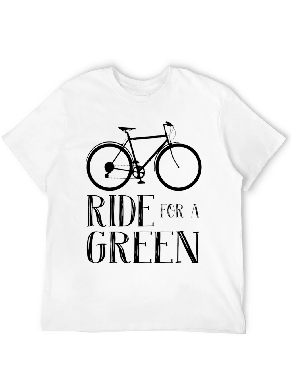 Ride For A Green Graphic Tee - Black