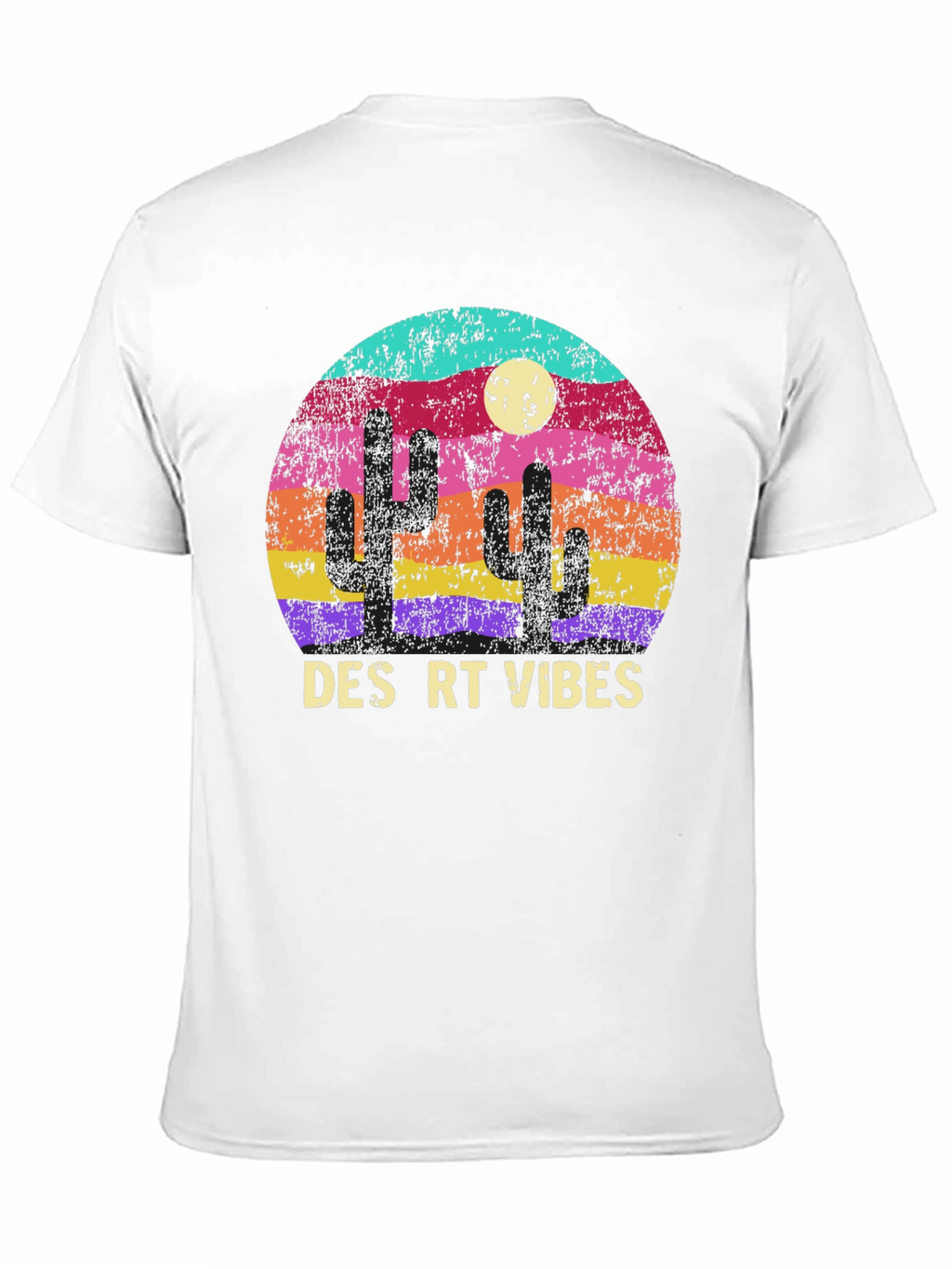 Desert Vibes Graphic T-Shirt - Retro Cactus Tee