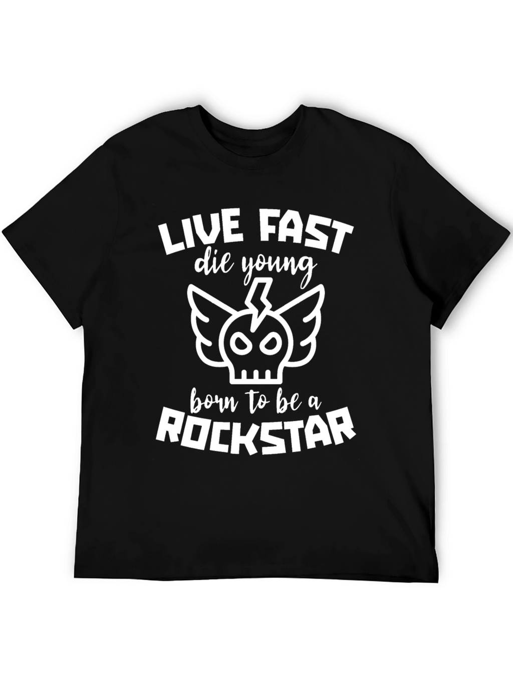 Live Fast Die Young Rockstar Graphic Tee