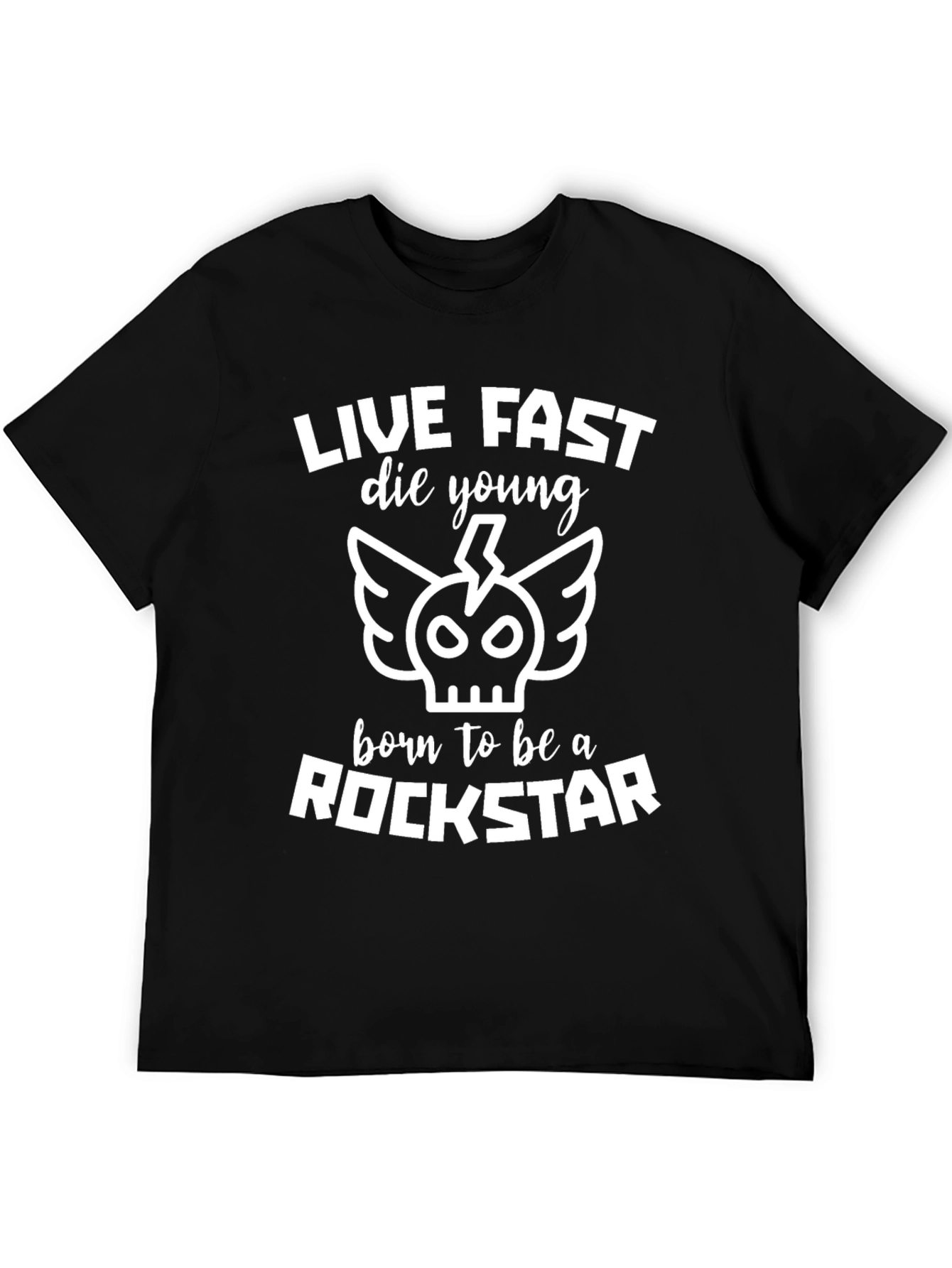 Live Fast Die Young Rockstar Graphic Tee