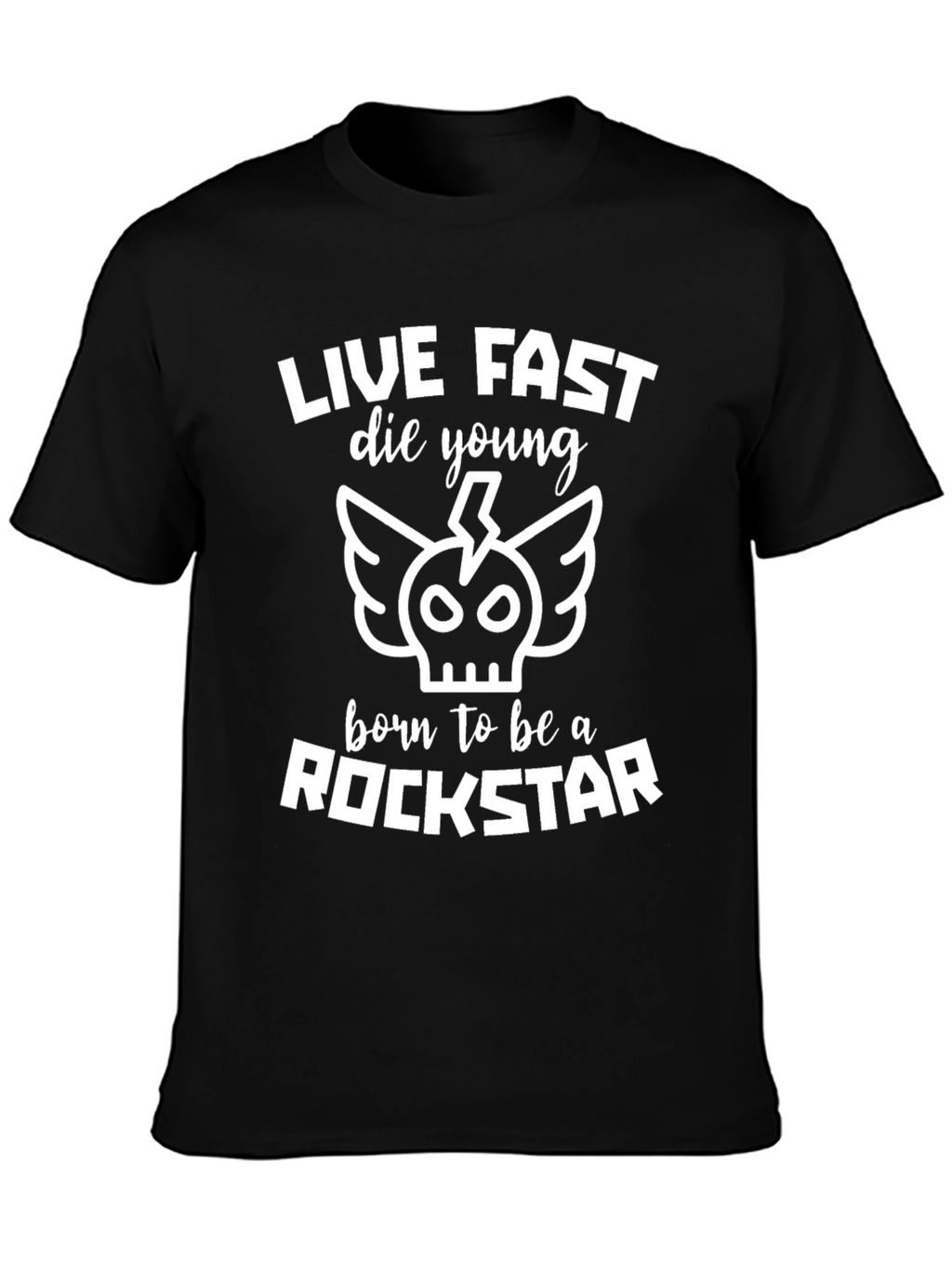 Live Fast Die Young Rockstar Graphic Tee