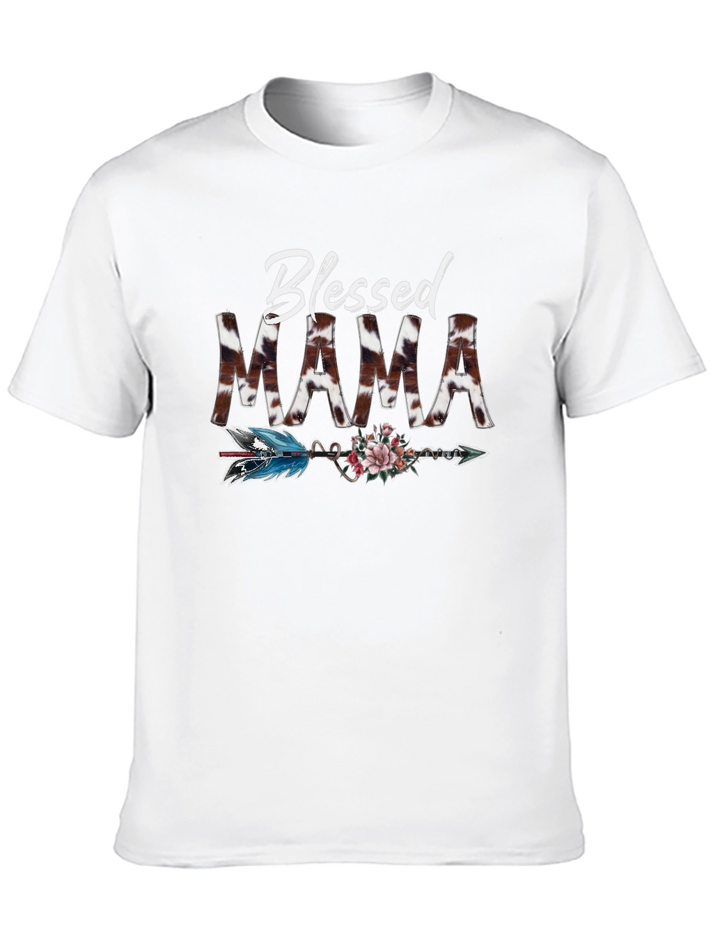 Blessed Mama Graphic Tee - Black T-Shirt