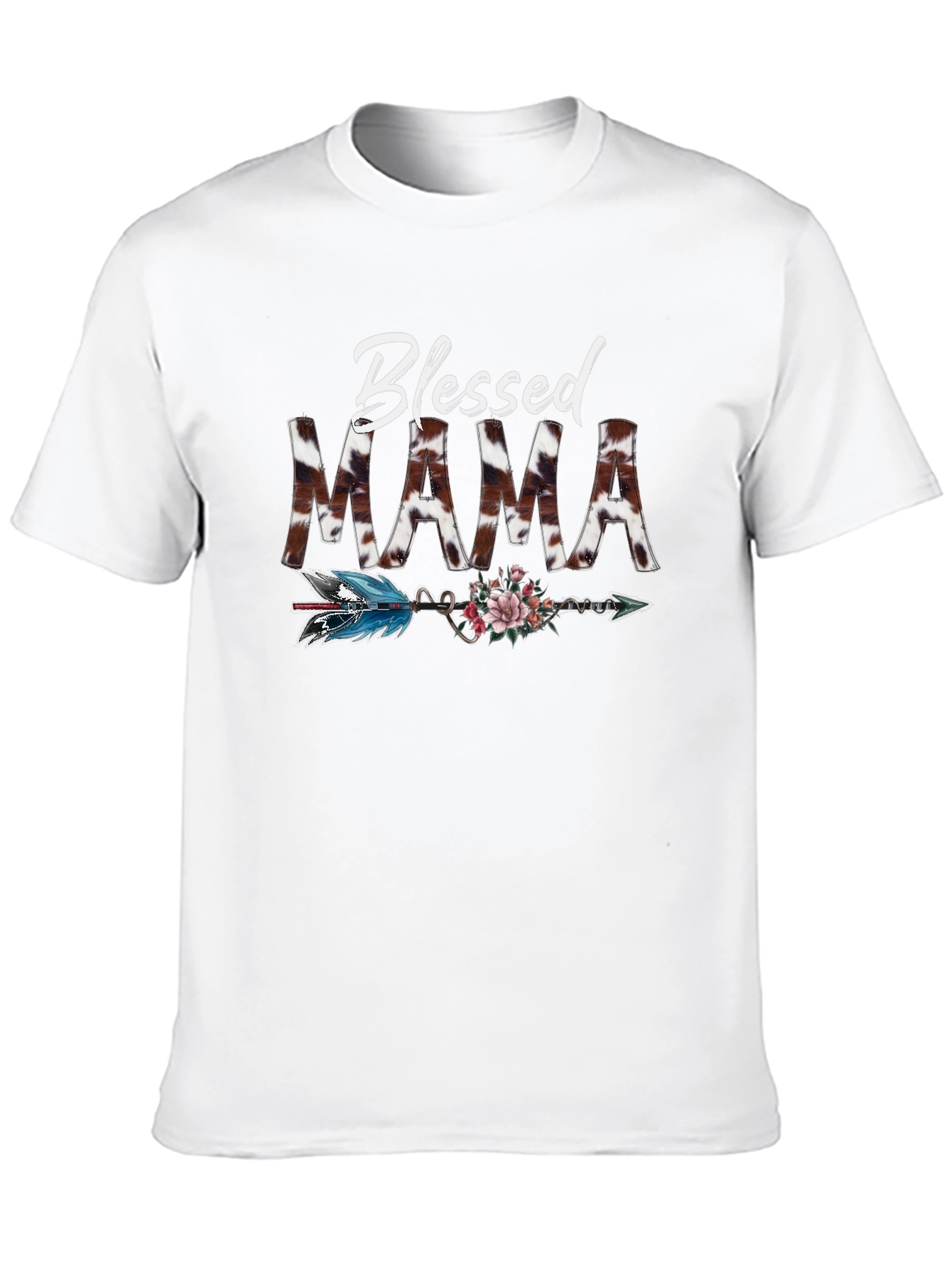 Blessed Mama Graphic Tee - Black T-Shirt