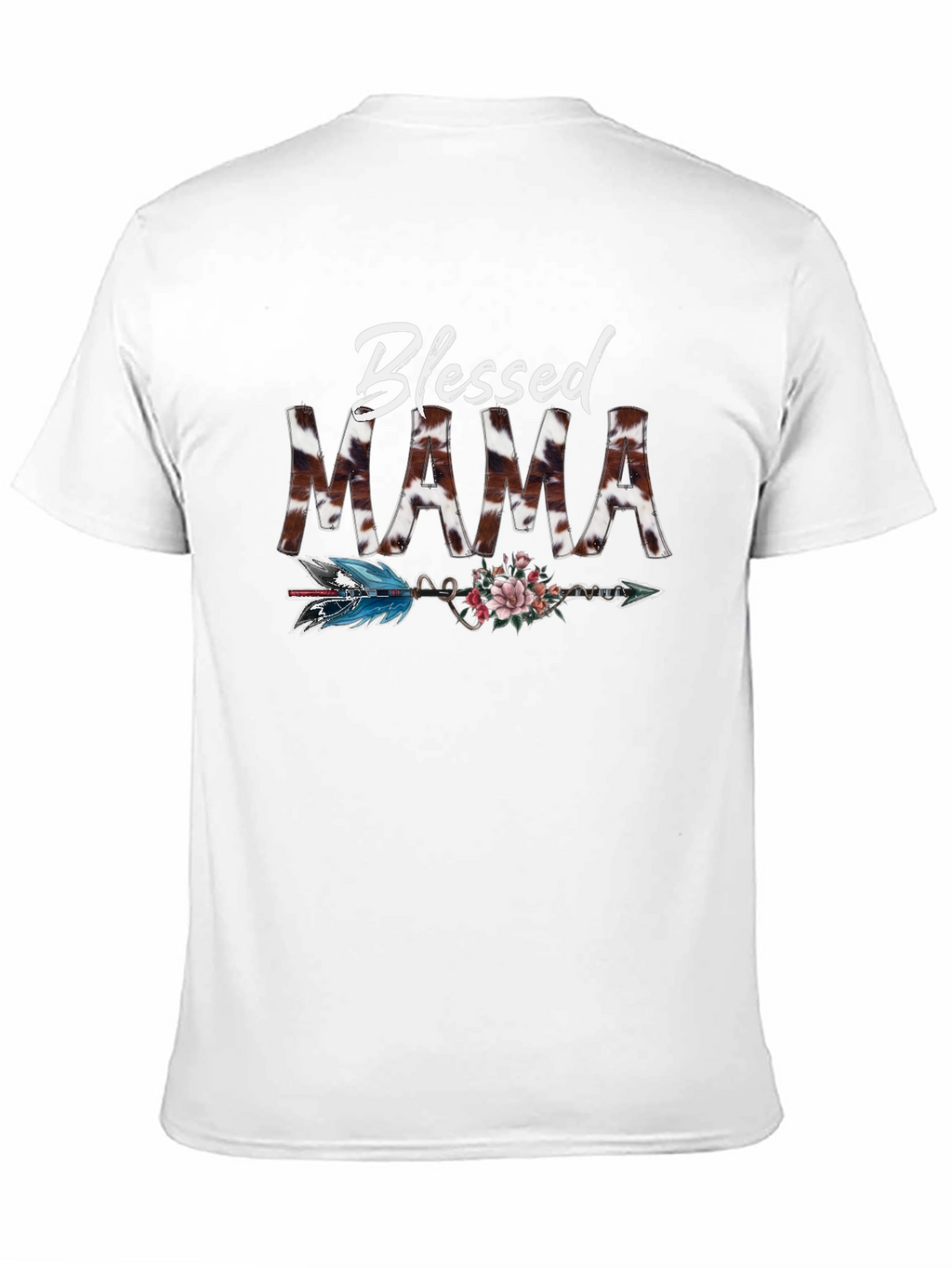 Blessed Mama Graphic Tee - Black T-Shirt