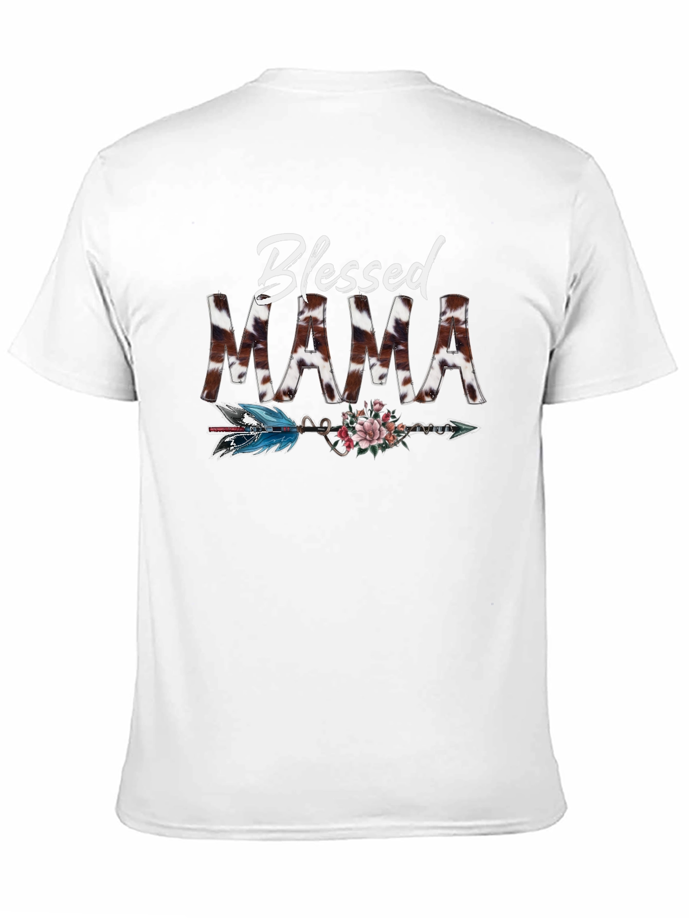 Blessed Mama Graphic Tee - Black T-Shirt