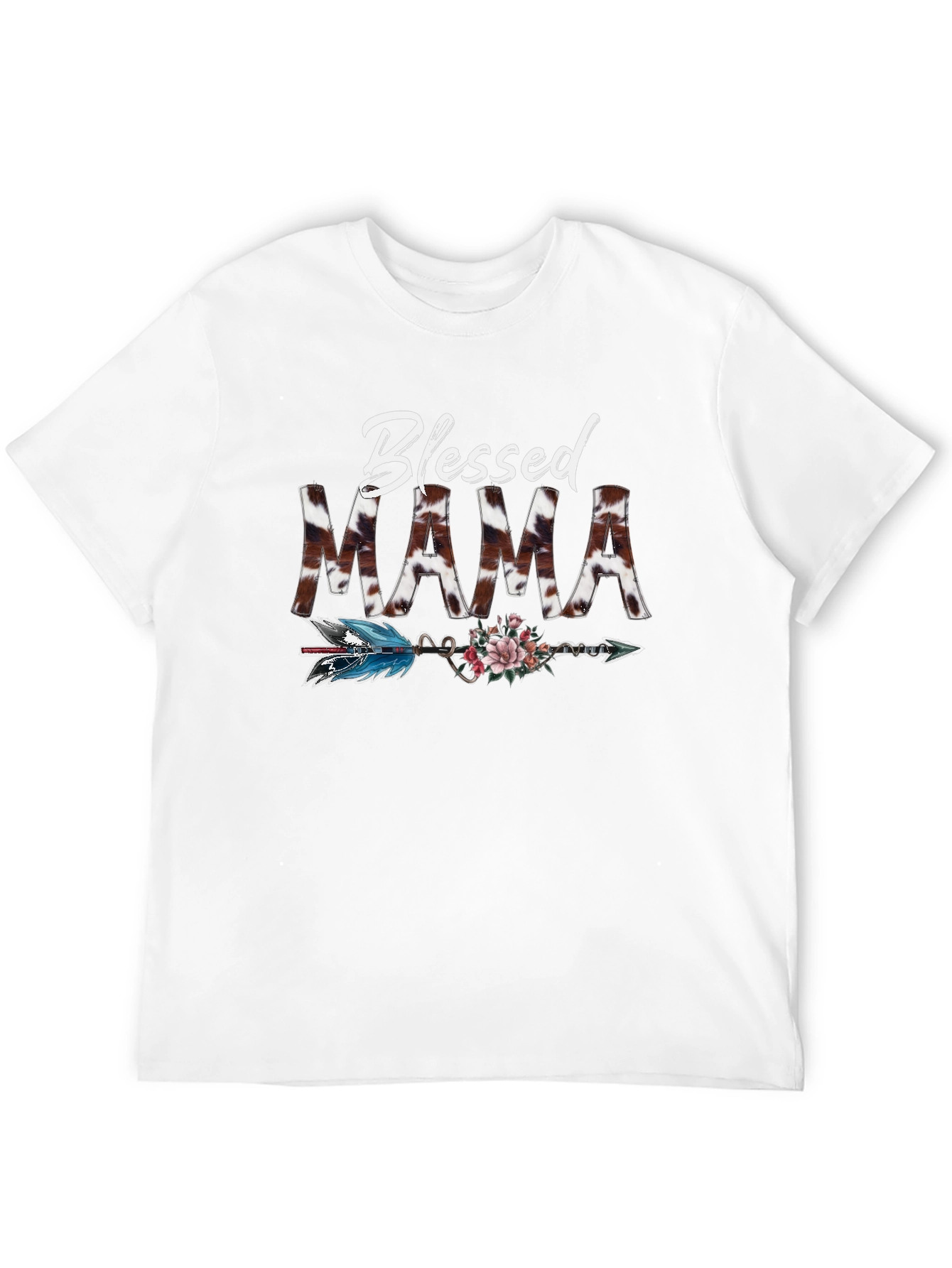 Blessed Mama Graphic Tee - Black T-Shirt