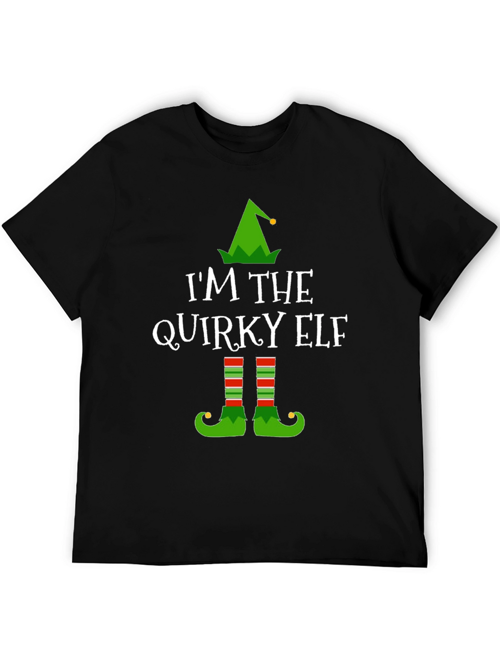 Quirky Elf Christmas T-Shirt - Holiday Apparel