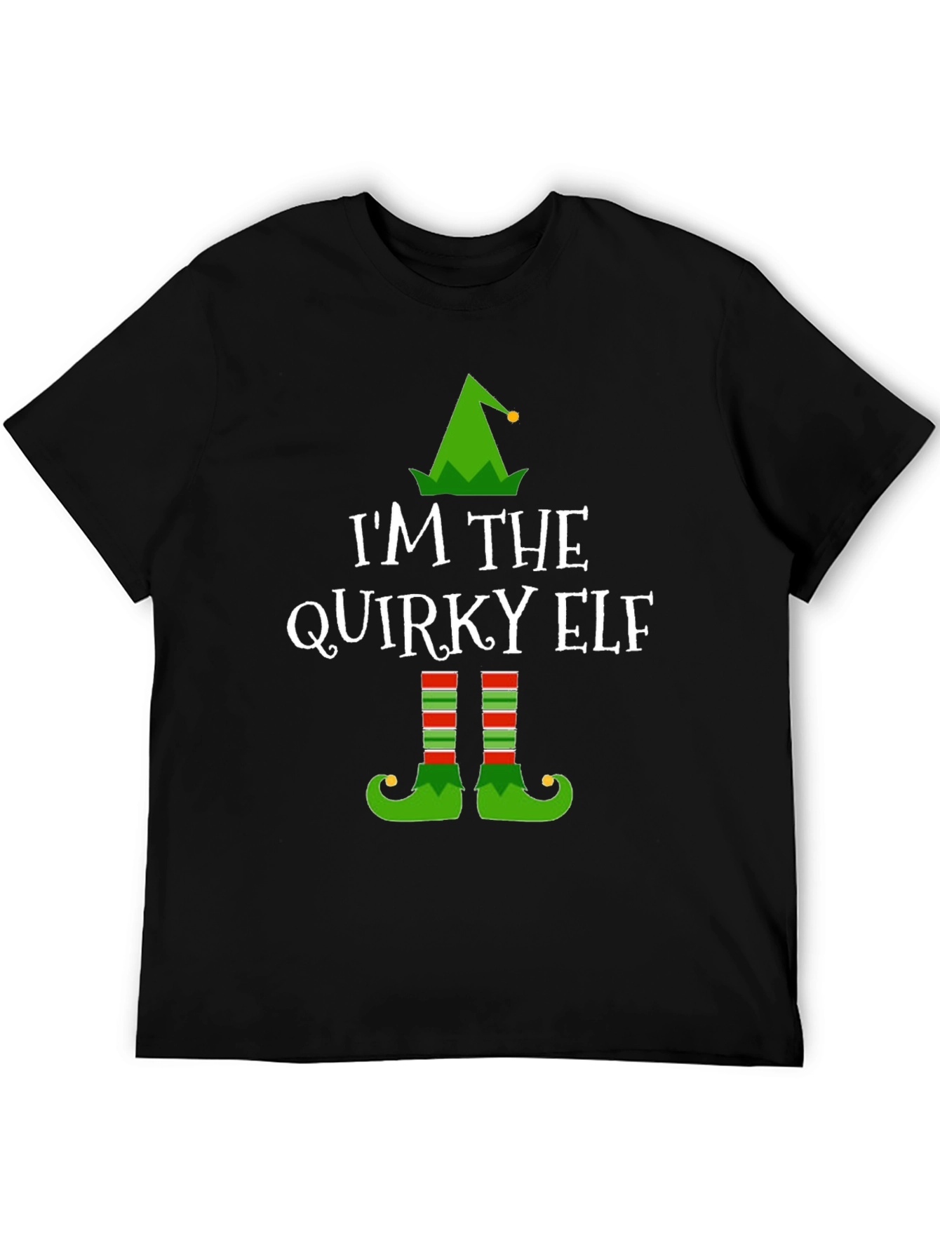 Quirky Elf Christmas T-Shirt - Holiday Apparel