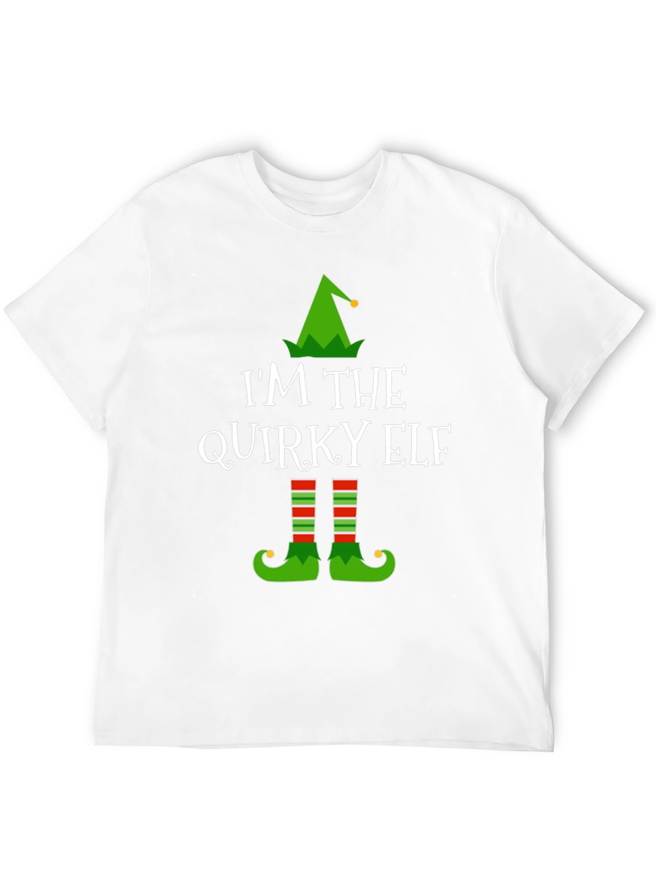 Quirky Elf Christmas T-Shirt - Holiday Apparel