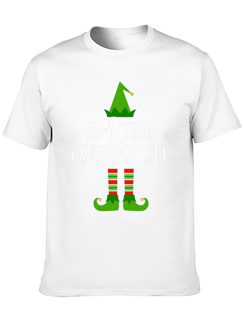Quirky Elf Christmas T-Shirt - Holiday Apparel