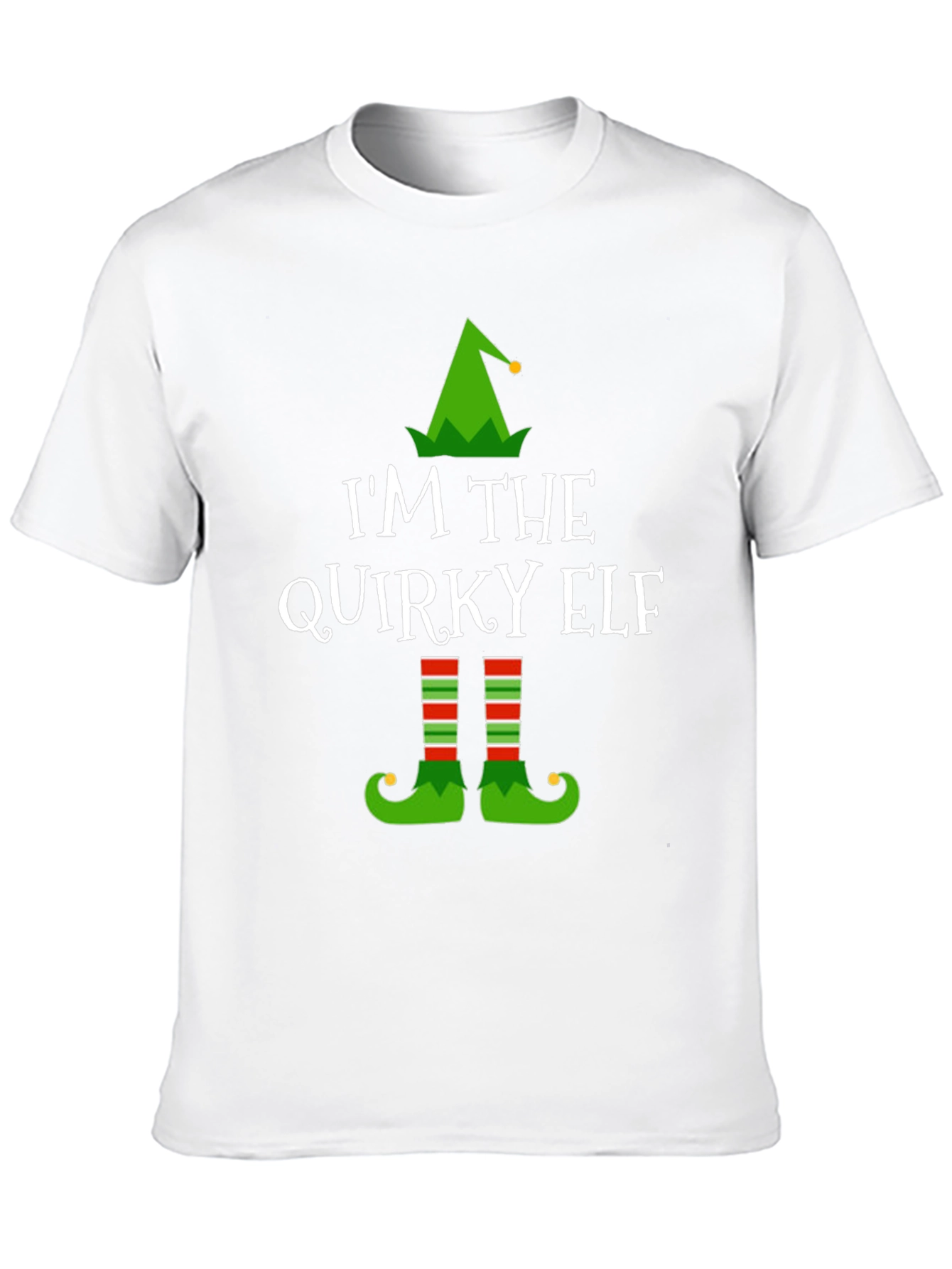 Quirky Elf Christmas T-Shirt - Holiday Apparel