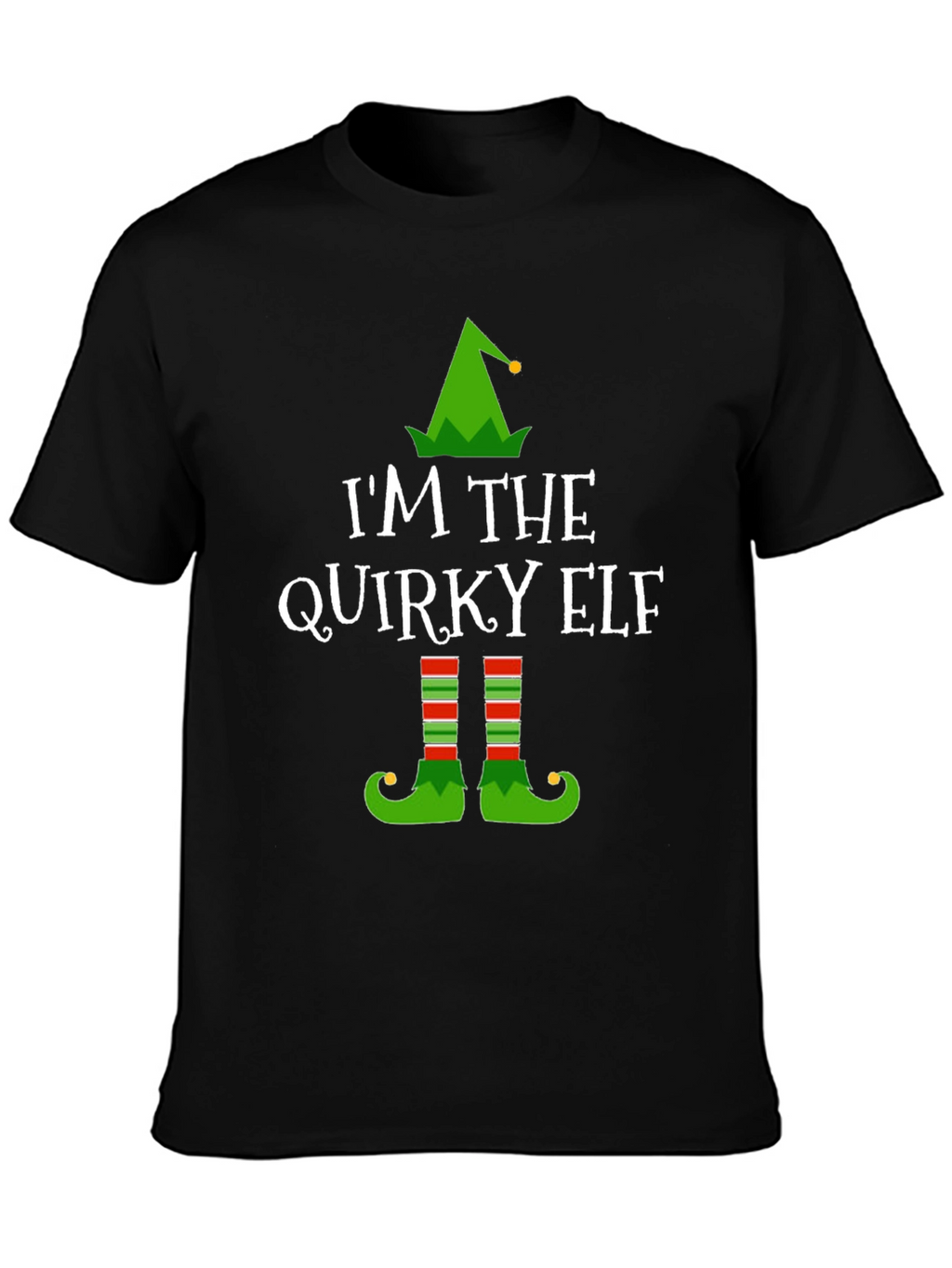 Quirky Elf Christmas T-Shirt - Holiday Apparel