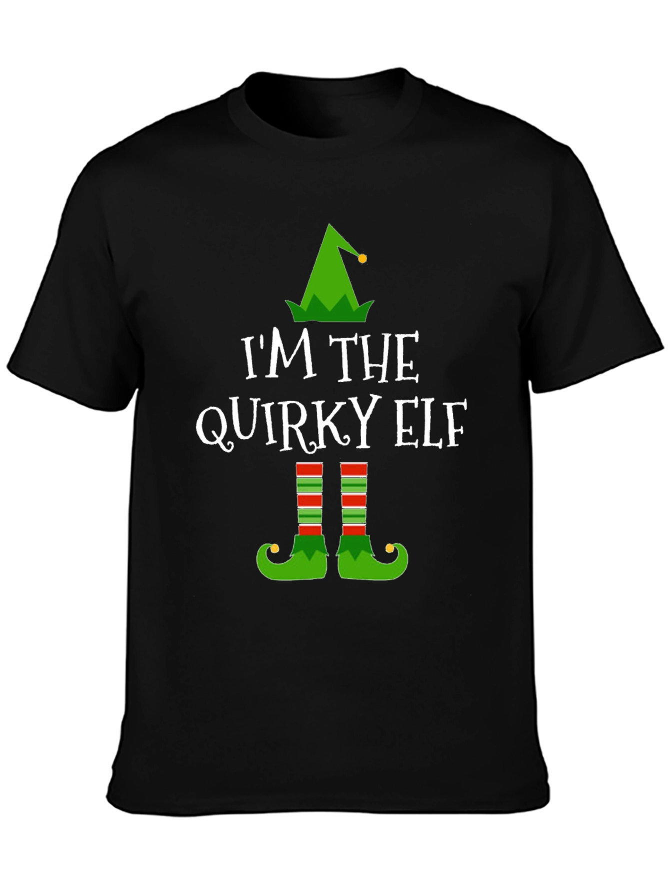 Quirky Elf Christmas T-Shirt - Holiday Apparel