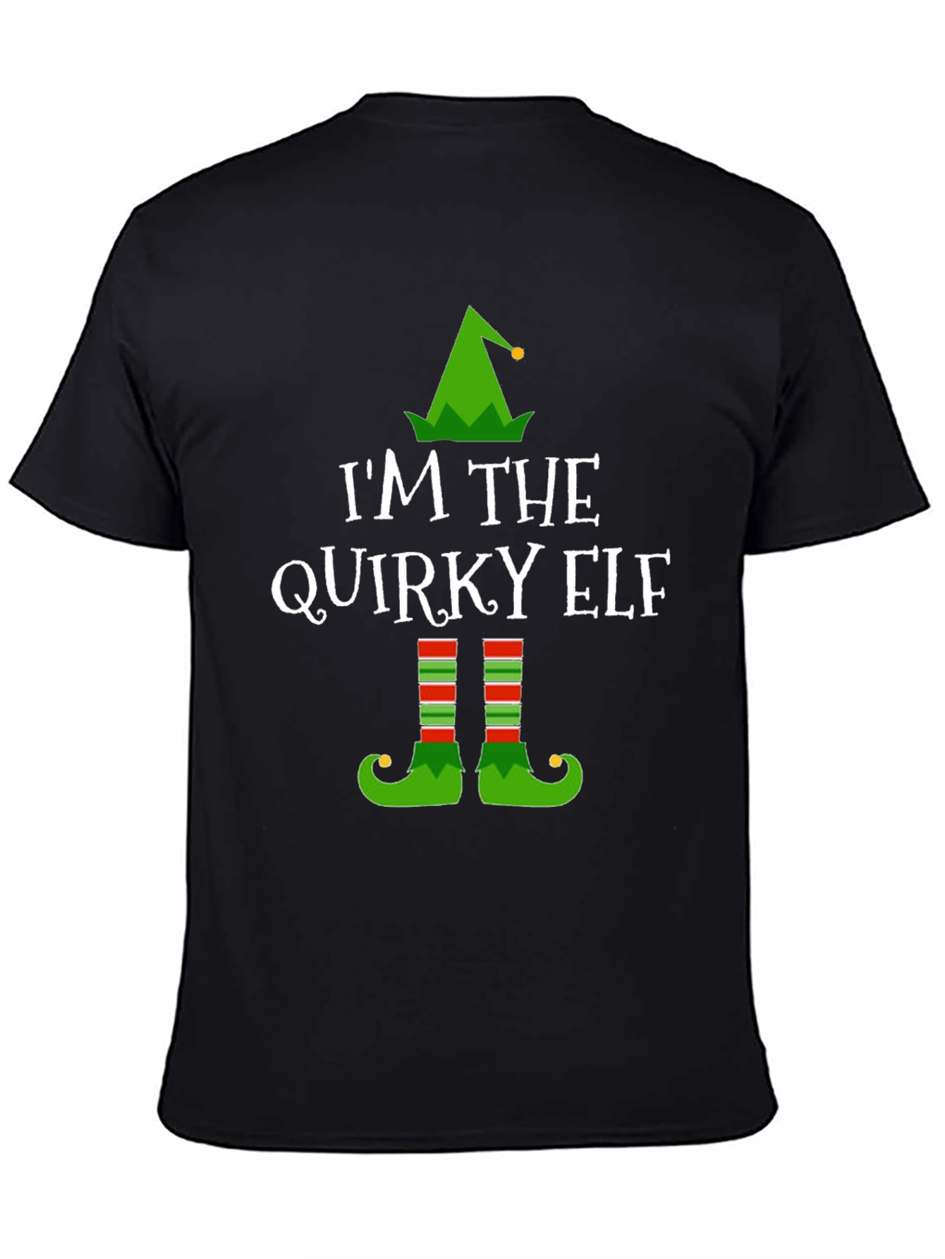 Quirky Elf Christmas T-Shirt - Holiday Apparel