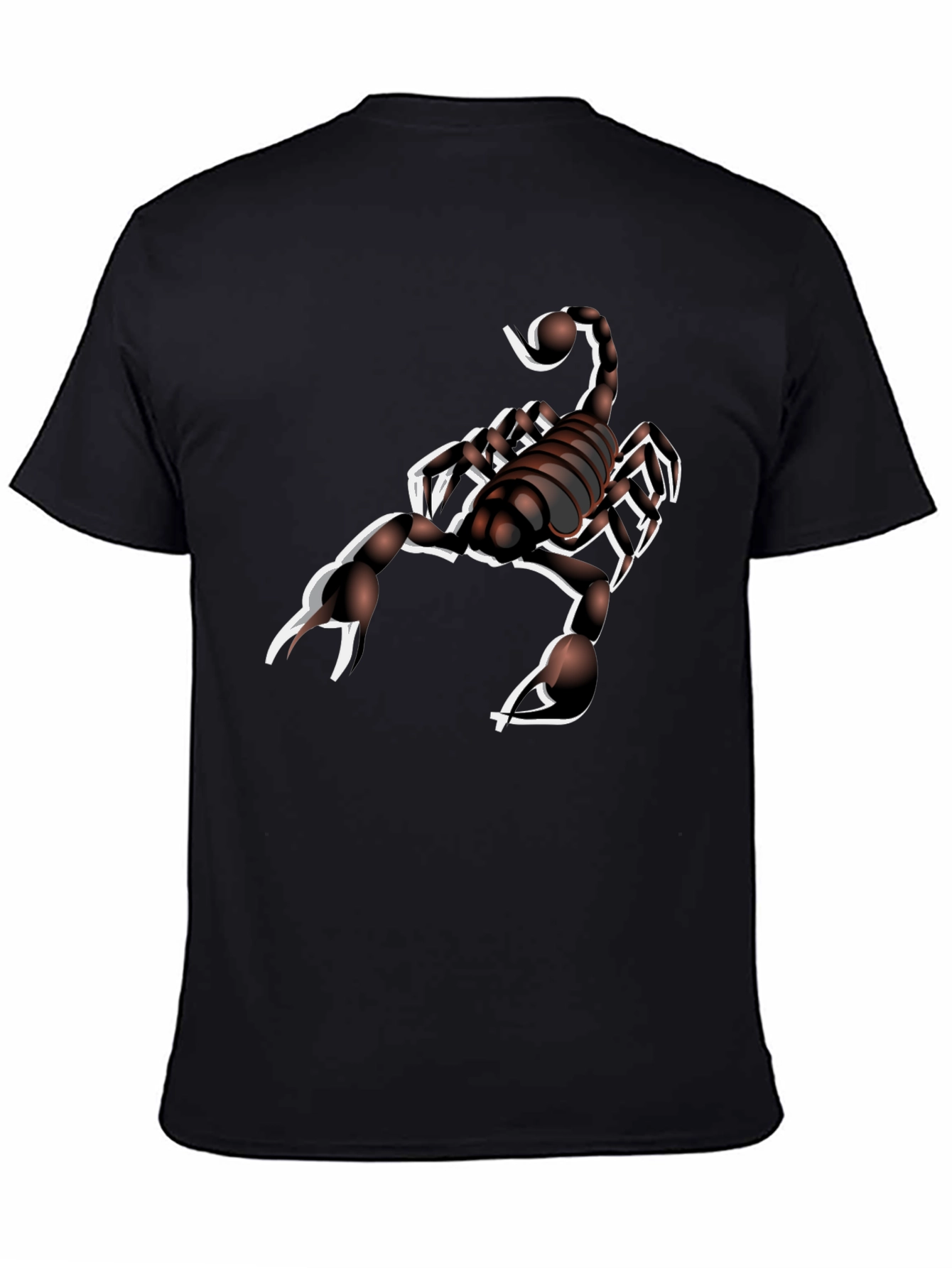 Cool Scorpion Graphic Print Mens Black T-Shirt