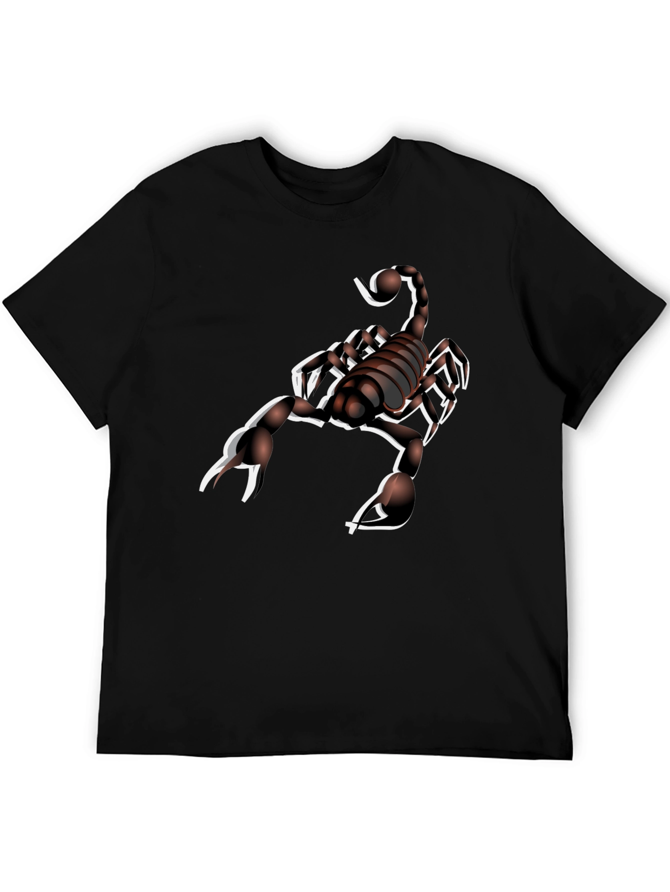 Cool Scorpion Graphic Print Mens Black T-Shirt