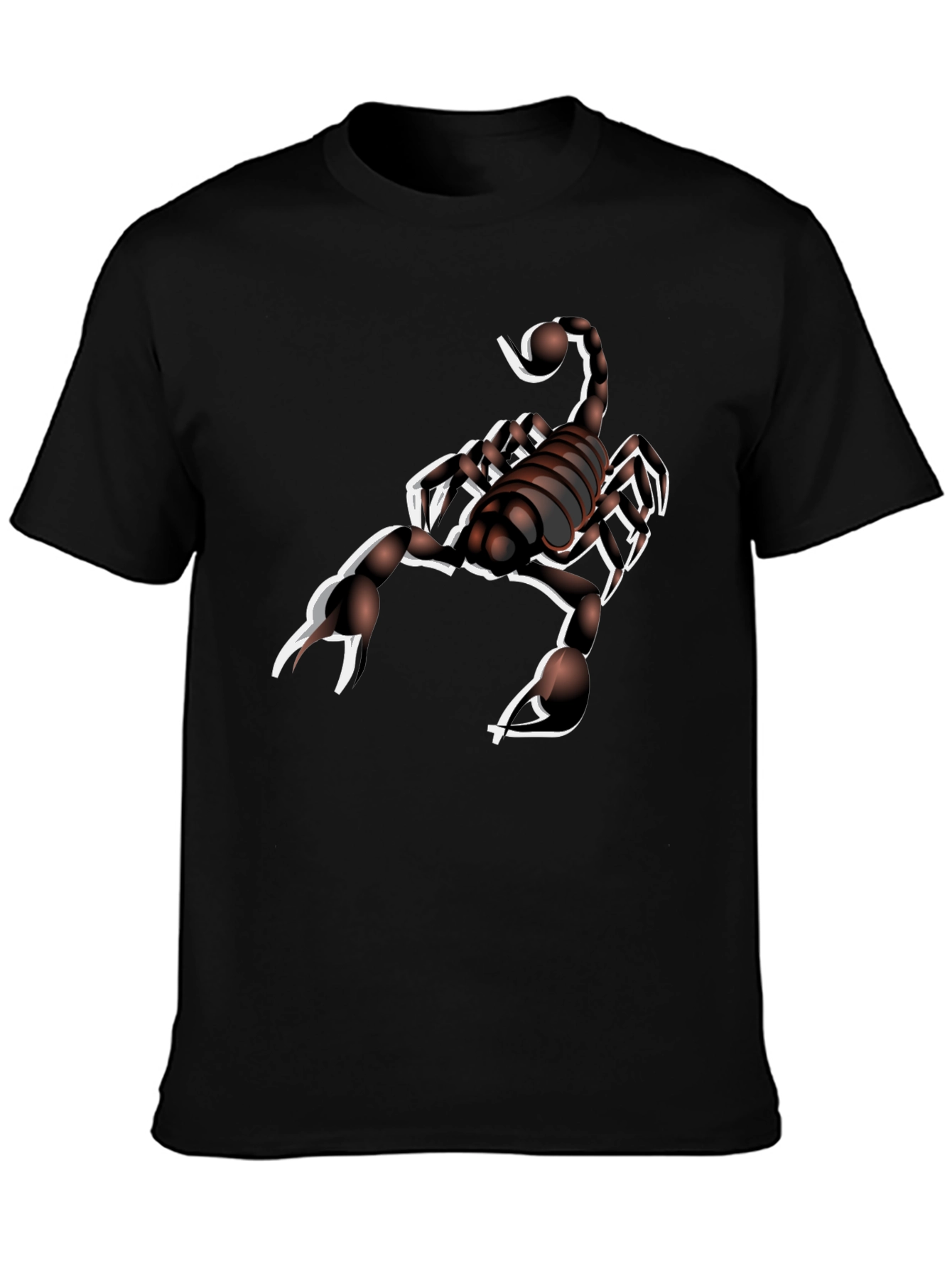 Cool Scorpion Graphic Print Mens Black T-Shirt