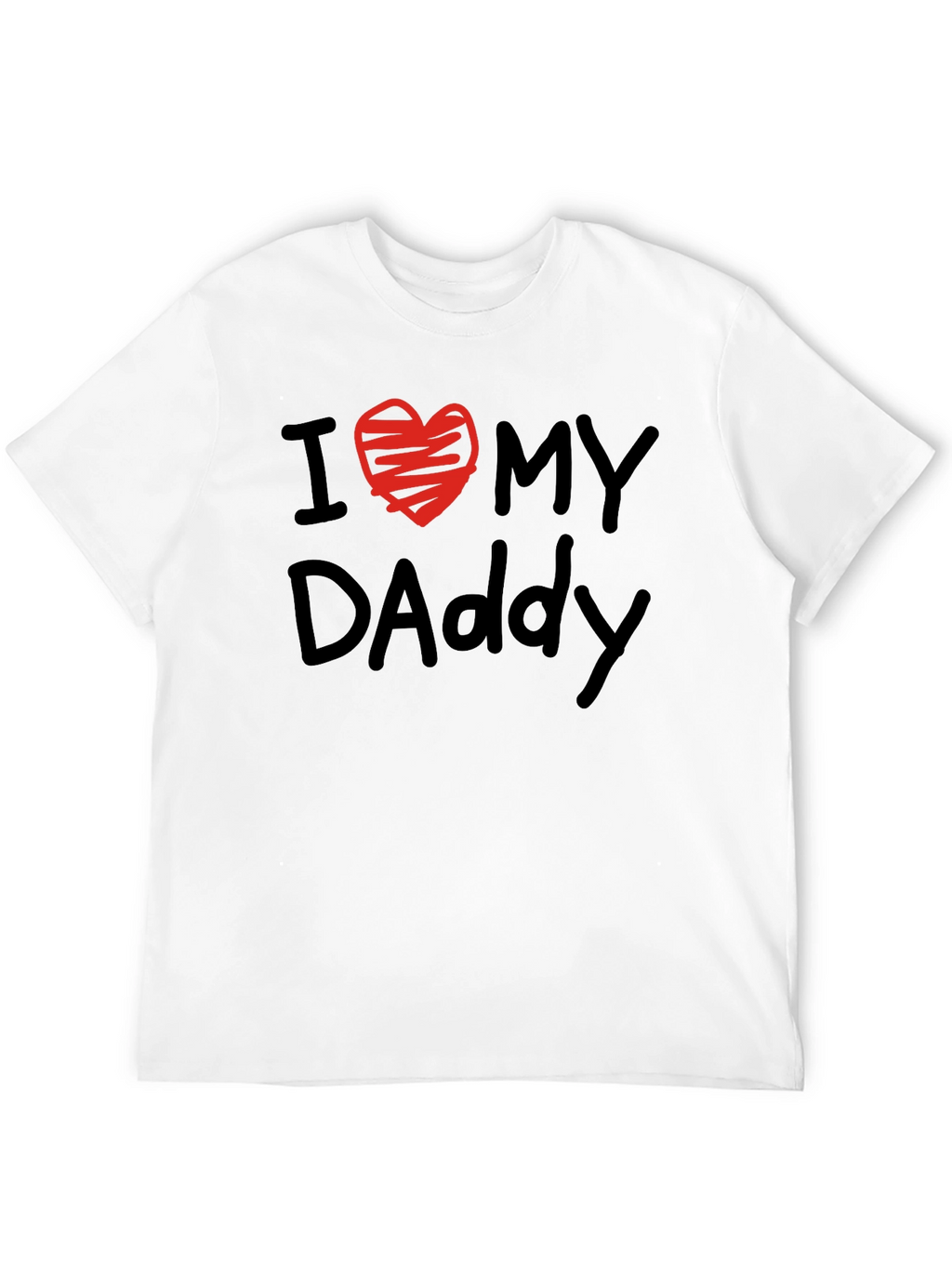 I Heart My Daddy T-Shirt - Black