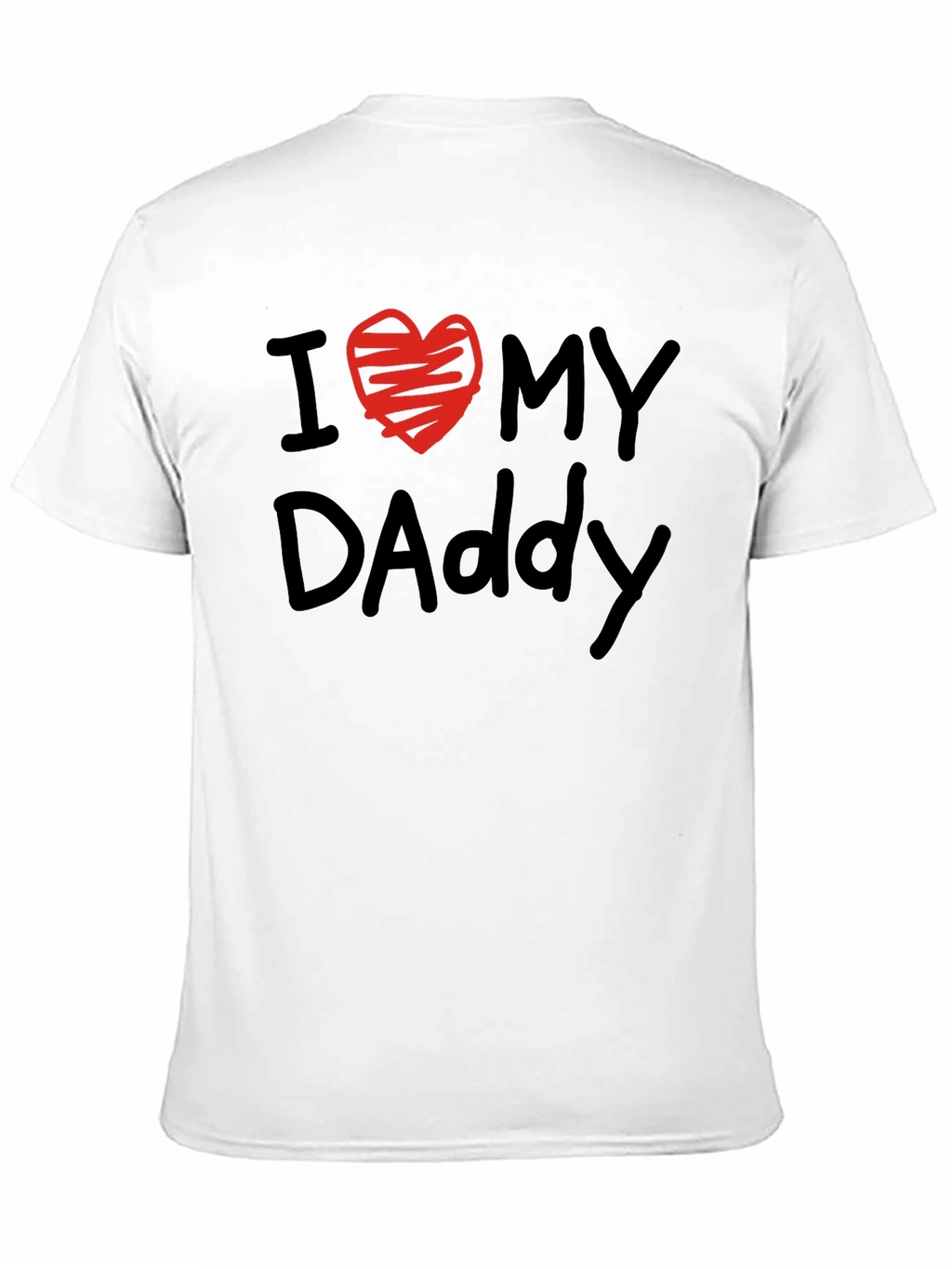 I Heart My Daddy T-Shirt - Black
