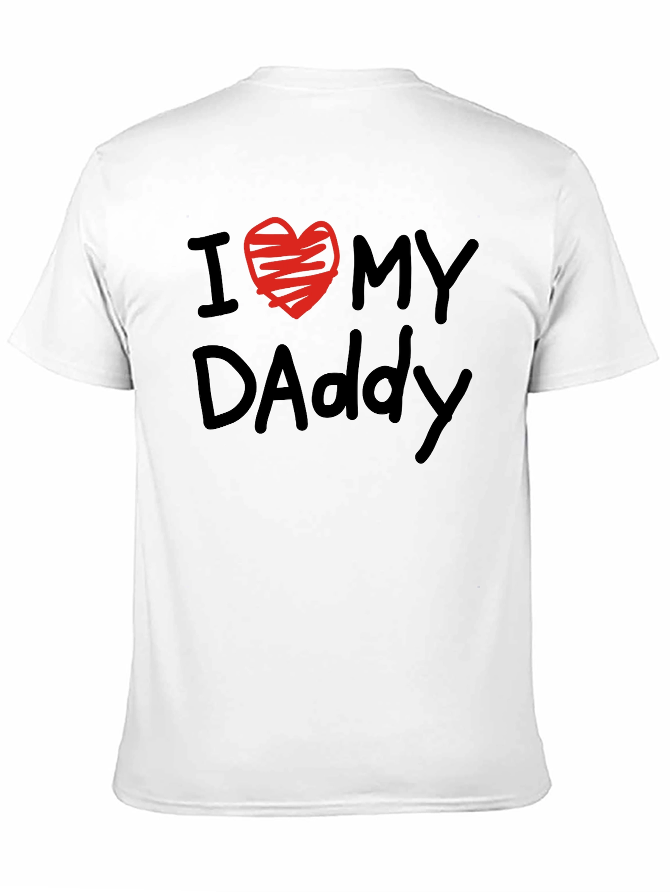 I Heart My Daddy T-Shirt - Black