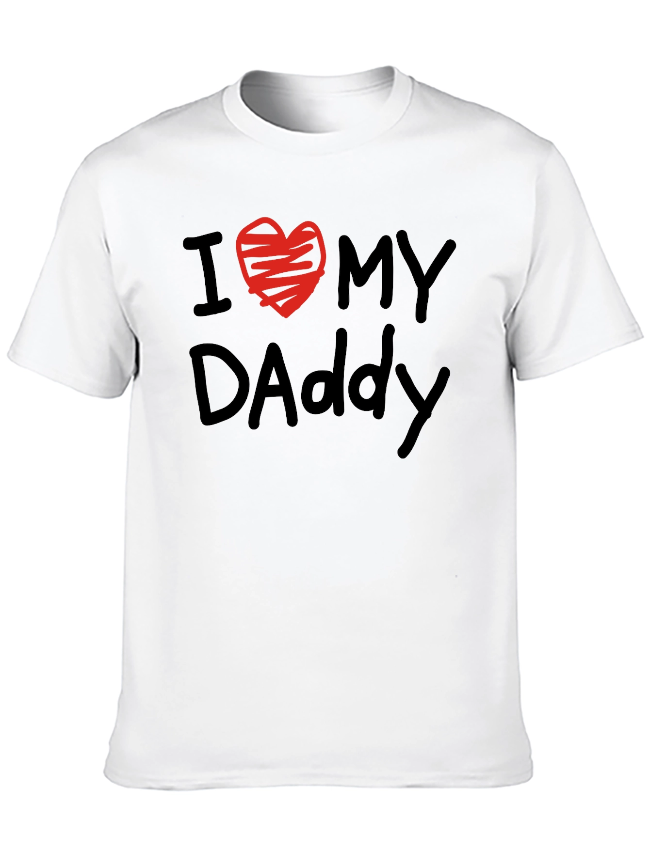 I Heart My Daddy T-Shirt - Black