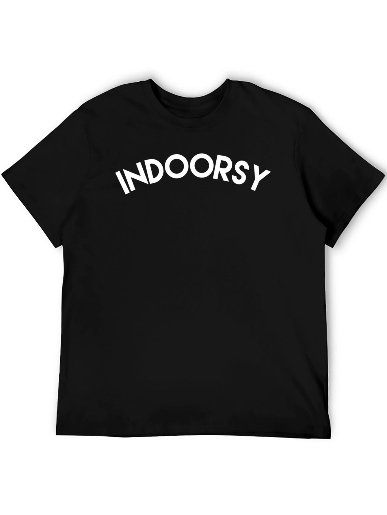 Indoorsy Black T-Shirt - Cozy Comfort